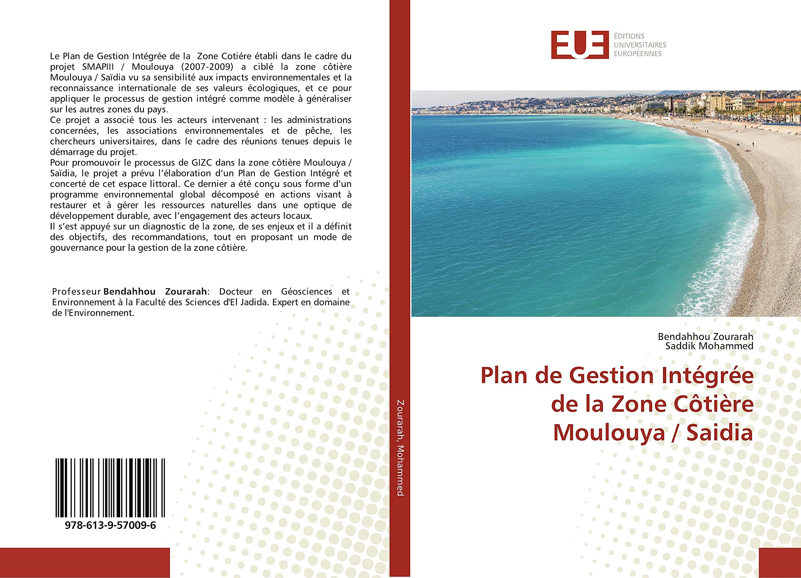 Plan de Gestion Intégrée de la Zone Côtière Moulouya / Saidia book
