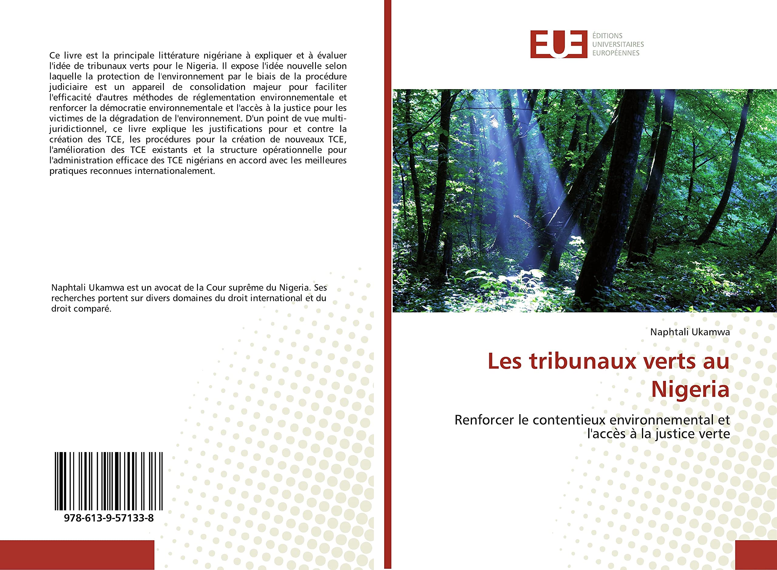 Les tribunaux verts au Nigeria: Renforcer le contentieux environnemental et l'accès à la justice verte book