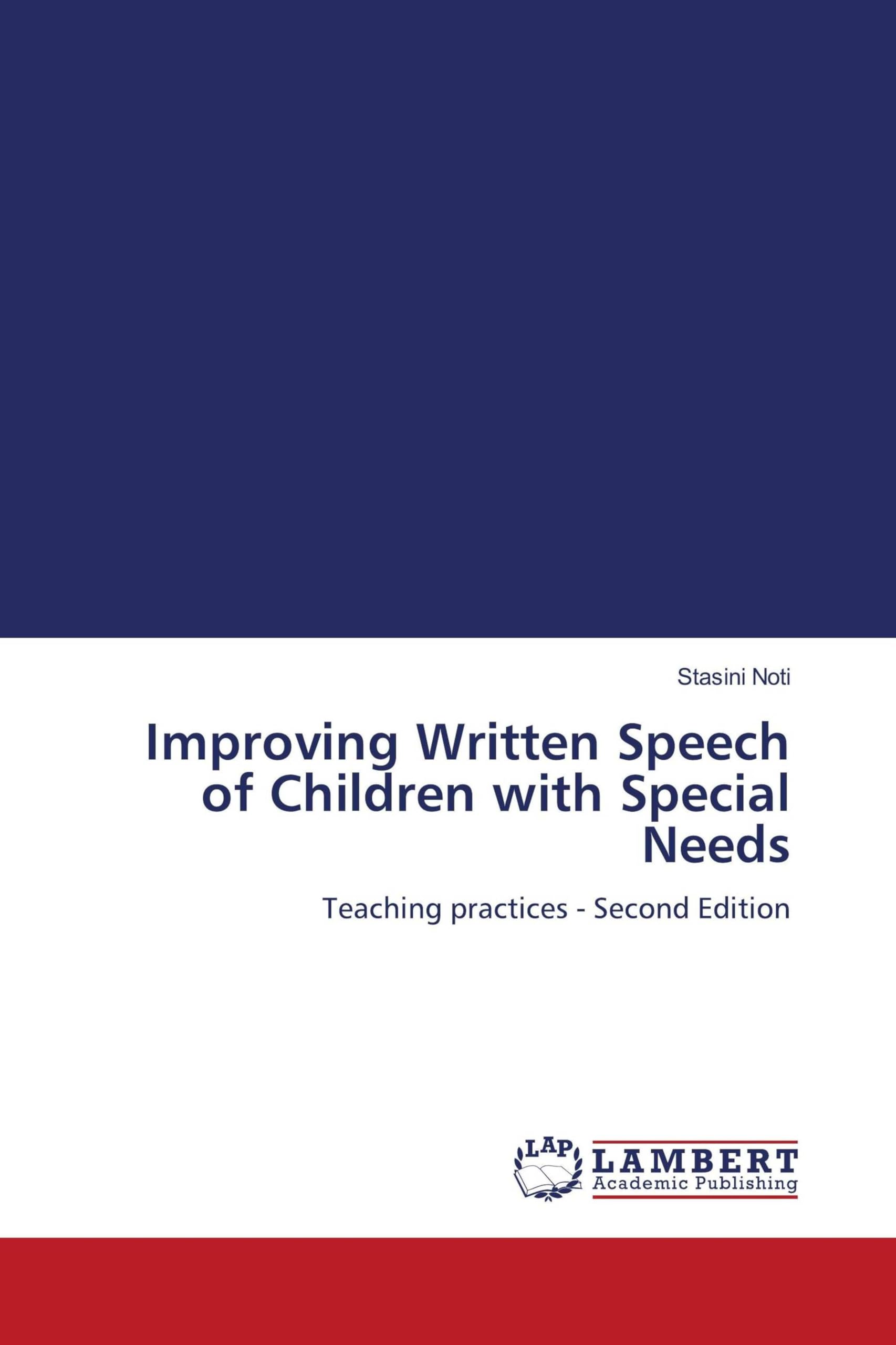 Improving Written Speech of Children with Special Needs Education & Training
