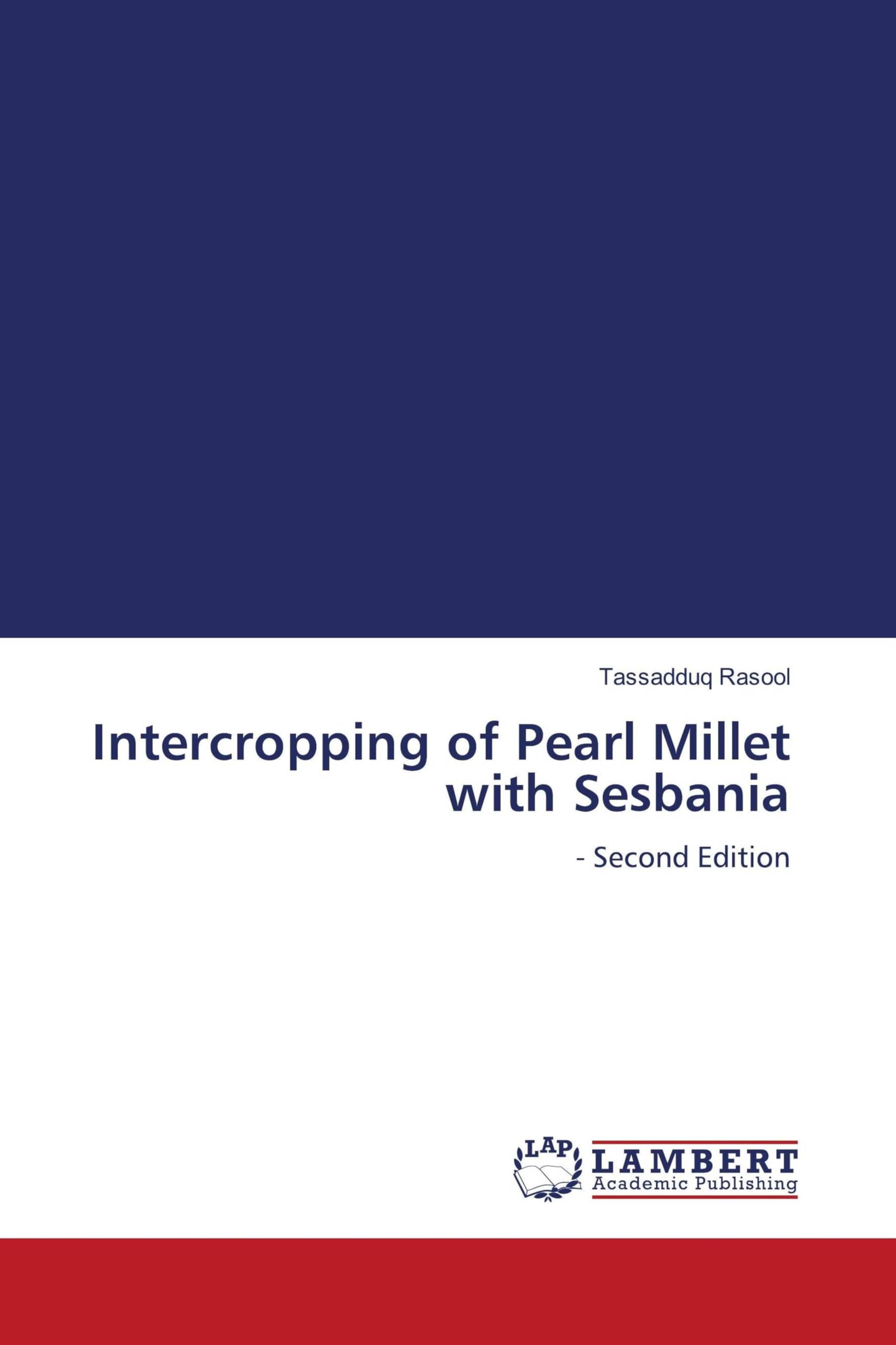 Intercropping of Pearl Millet with Sesbania Natural Sciences