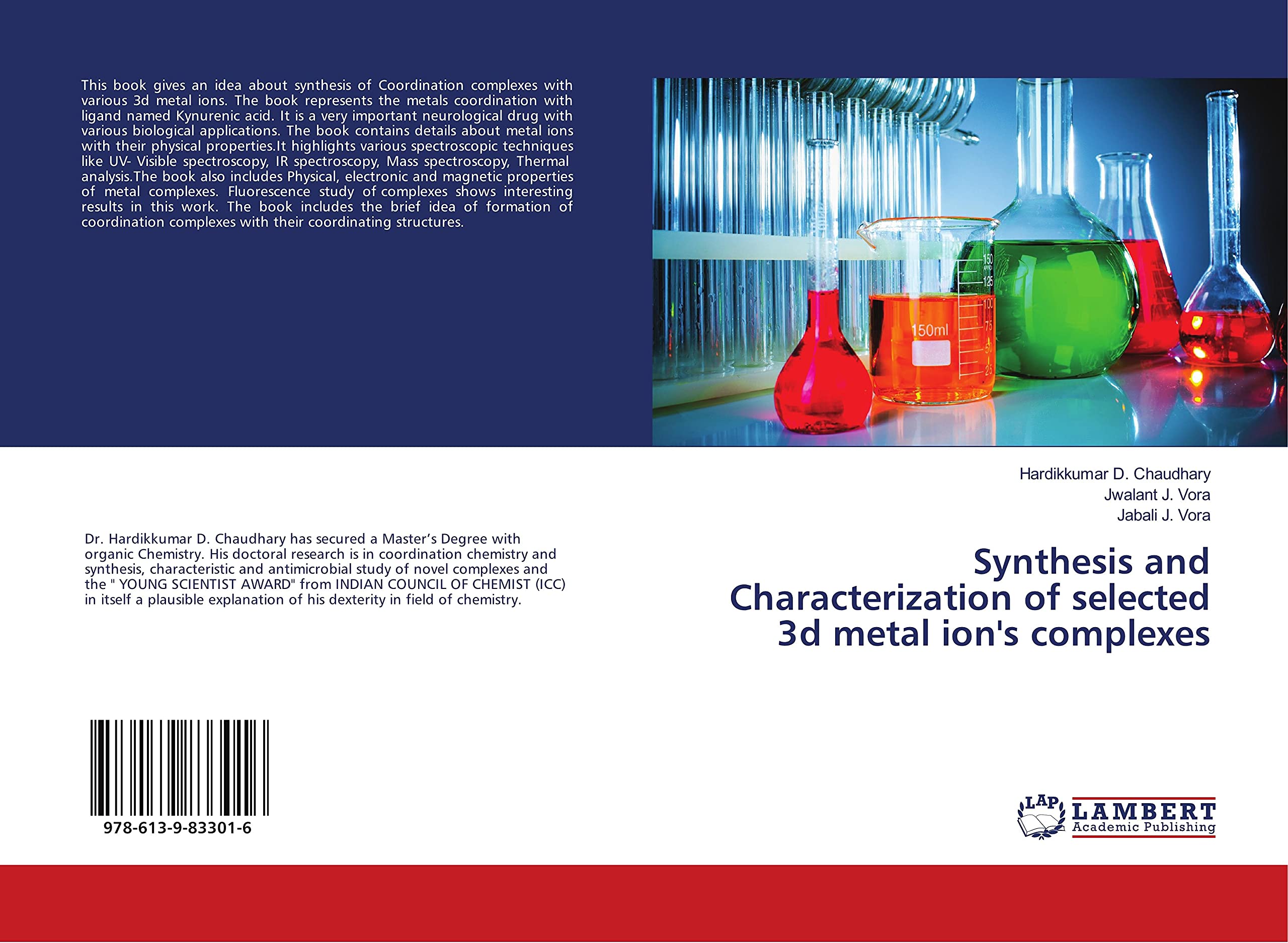 Synthesis and Characterization of selected 3d metal ion's complexes book