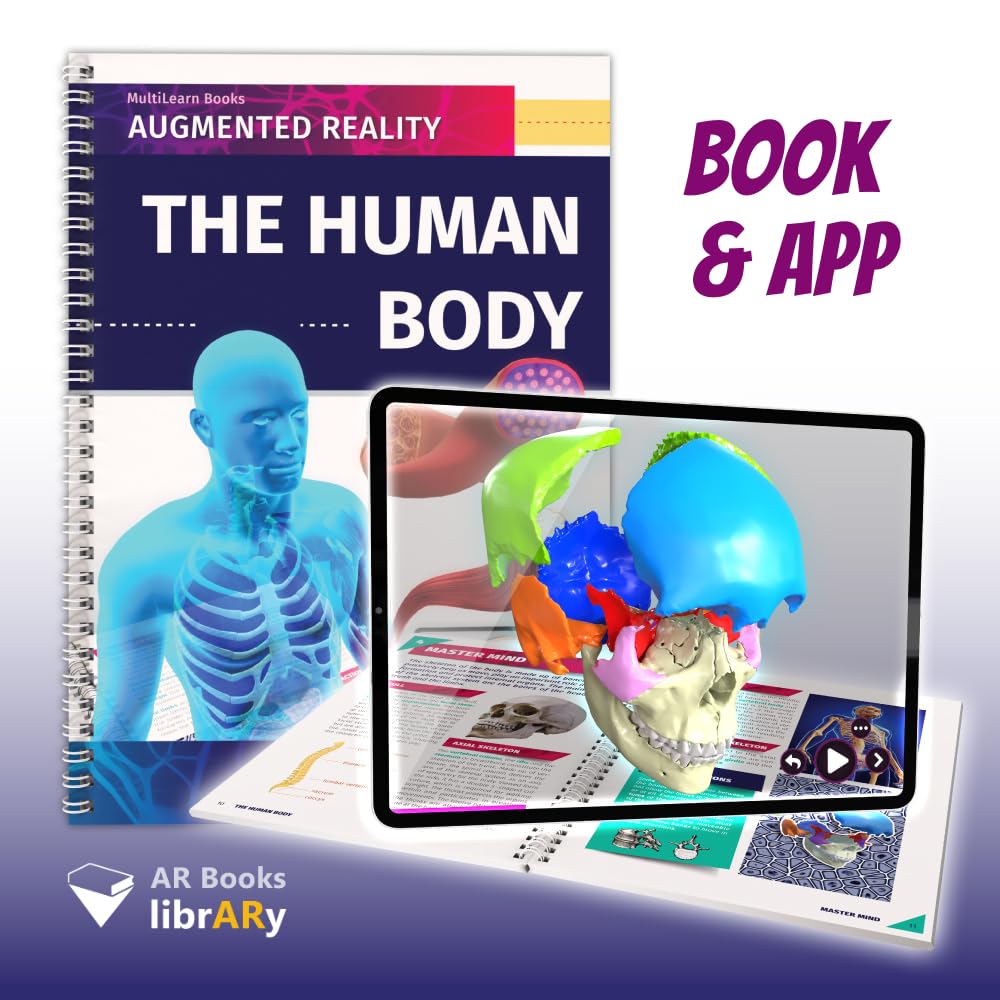 AR Books LibrARy - The Human Body (Augmented-Reality-Buch auf Englisch) Books