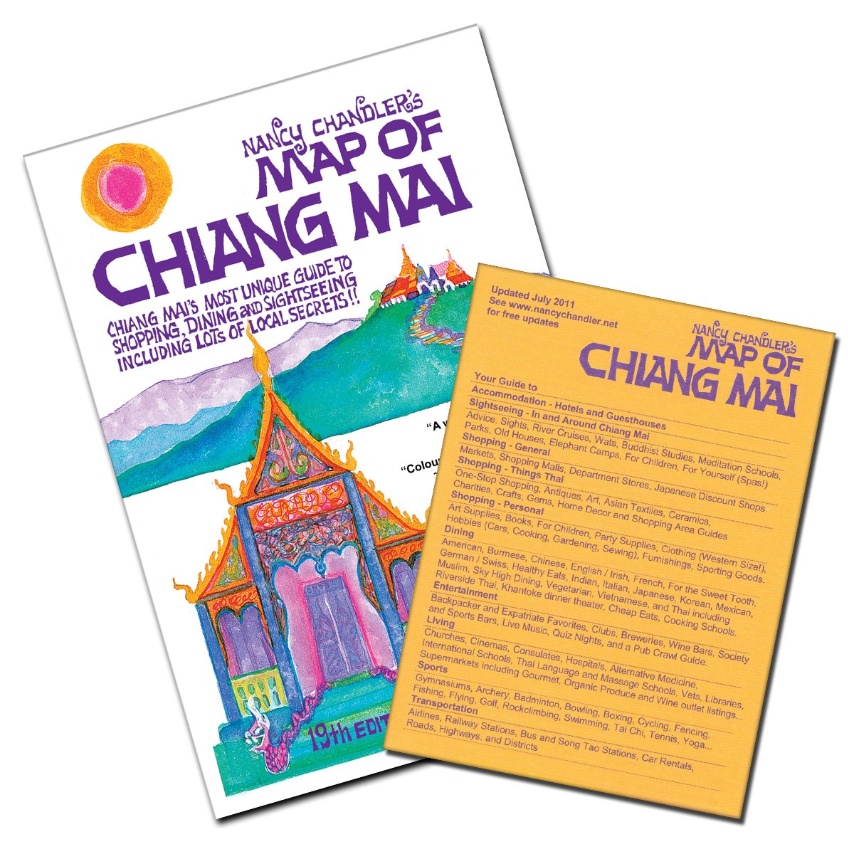 Nancy Chandler's Map of Chiang Mai Leisure, Home & Garden