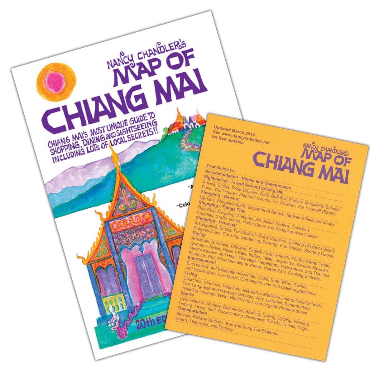 Nancy Chandler's Map of Chiang Mai Leisure, Home & Garden