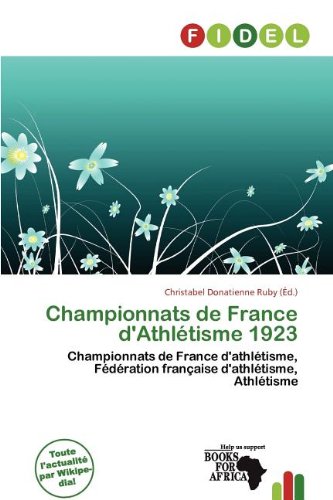 Championnats de France D'Athl Tisme 1923 Books