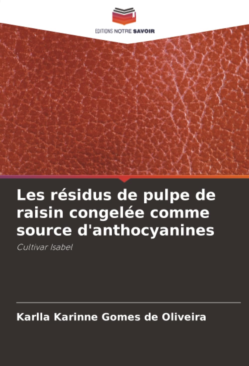 Les résidus de pulpe de raisin congelée comme source d'anthocyanines Natural Sciences