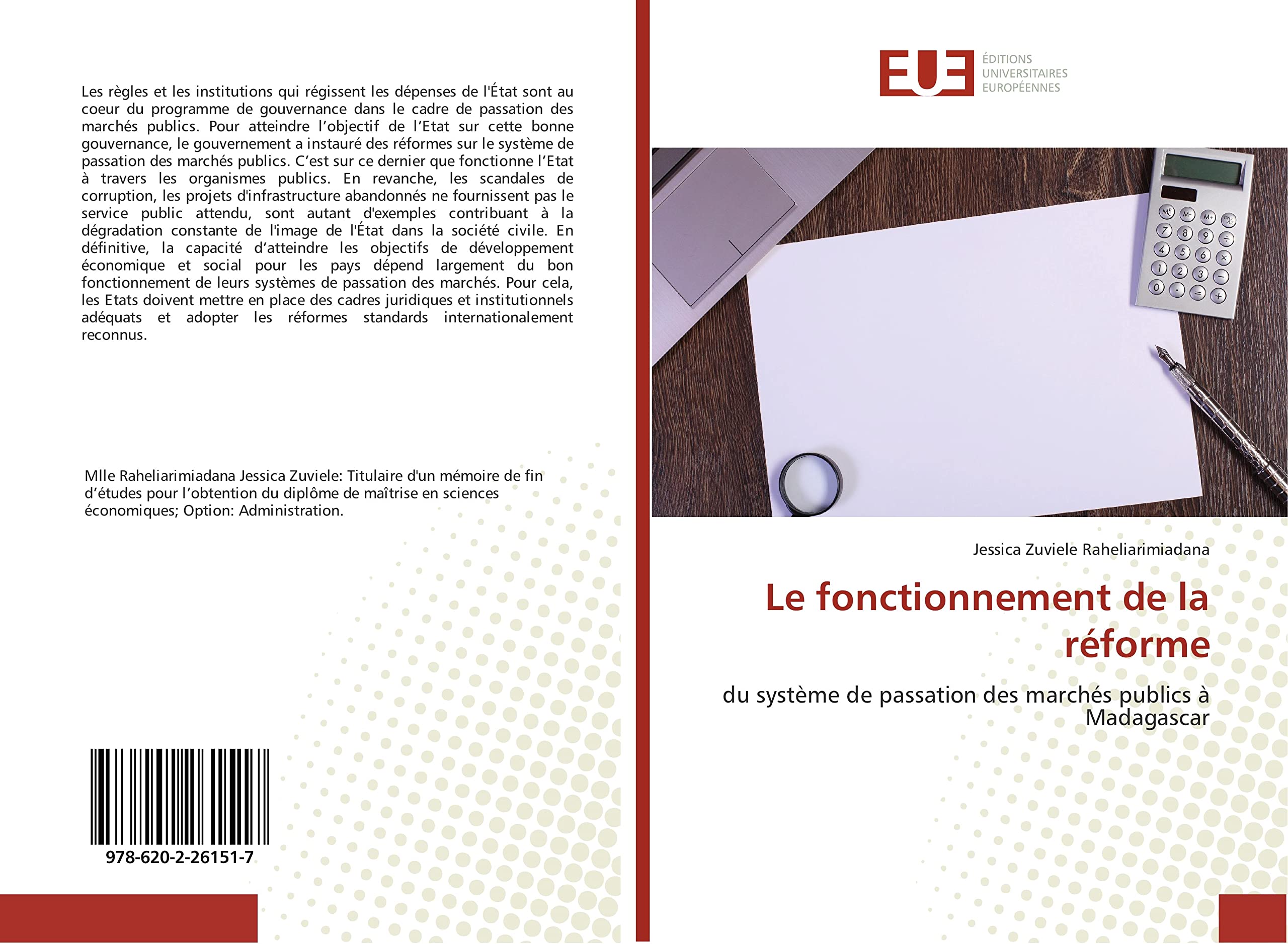 Le fonctionnement de la réforme: du système de passation des marchés publics à Madagascar book