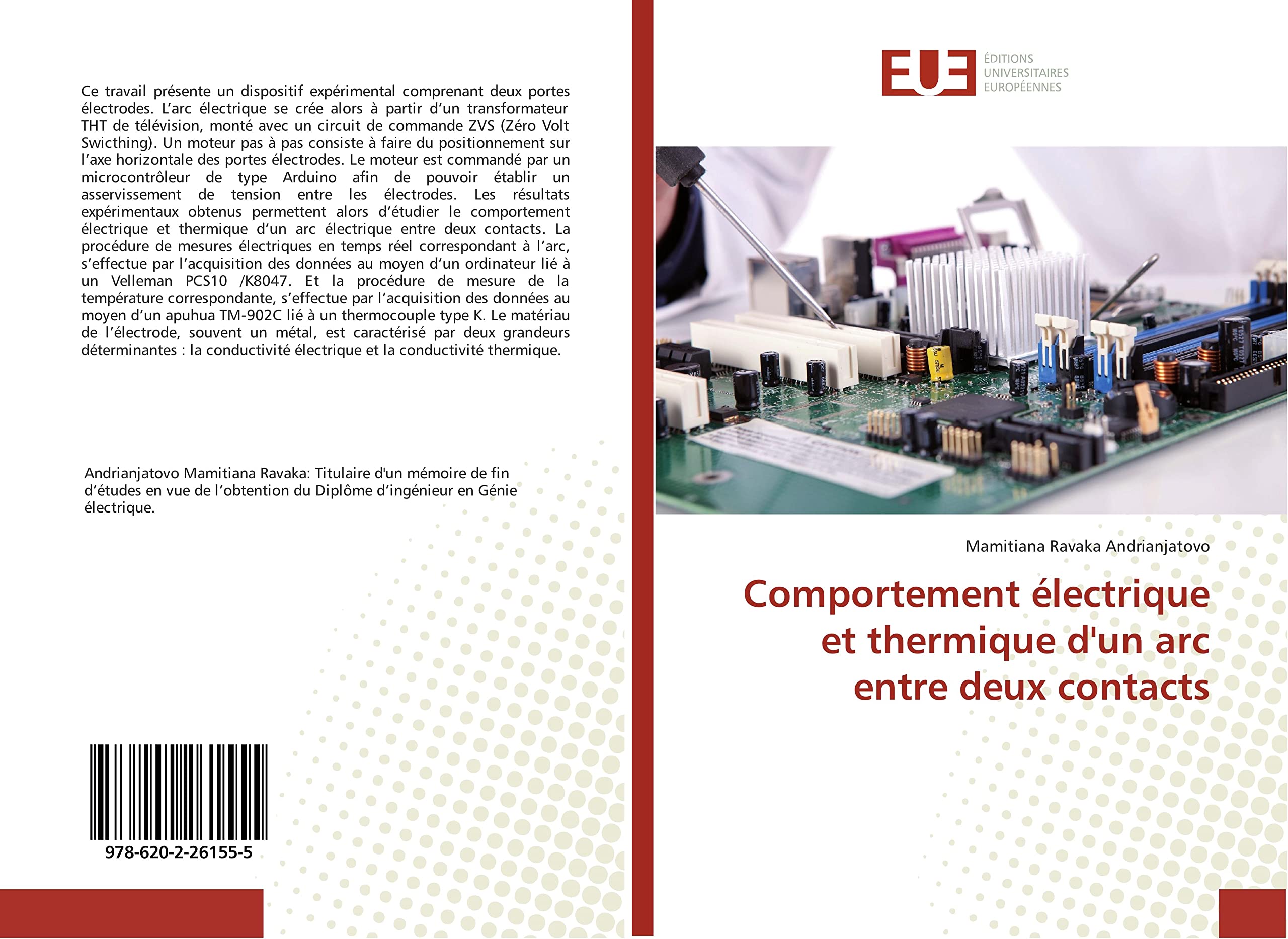 Comportement électrique et thermique d'un arc entre deux contacts book