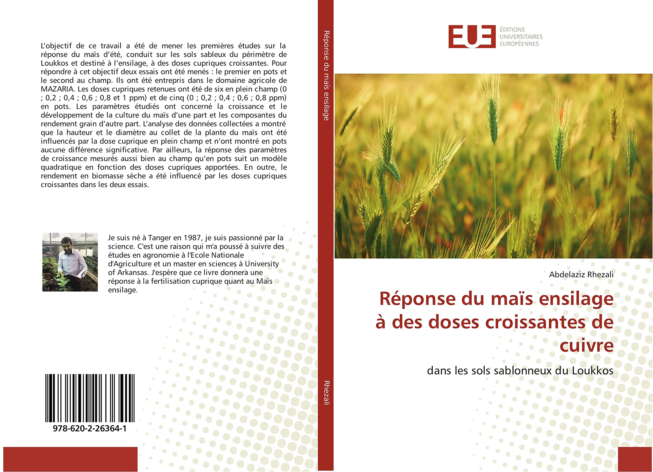 Réponse du maïs ensilage à des doses croissantes de cuivre: dans les sols sablonneux du Loukkos book