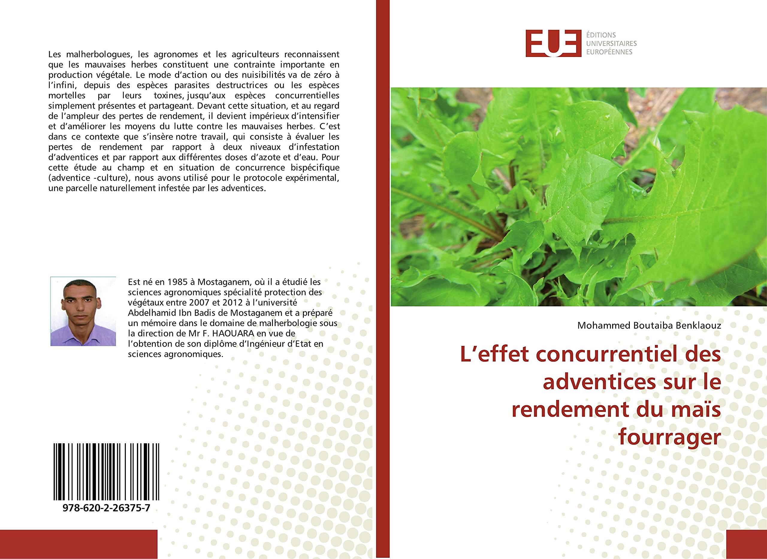 L’effet concurrentiel des adventices sur le rendement du maïs fourrager book