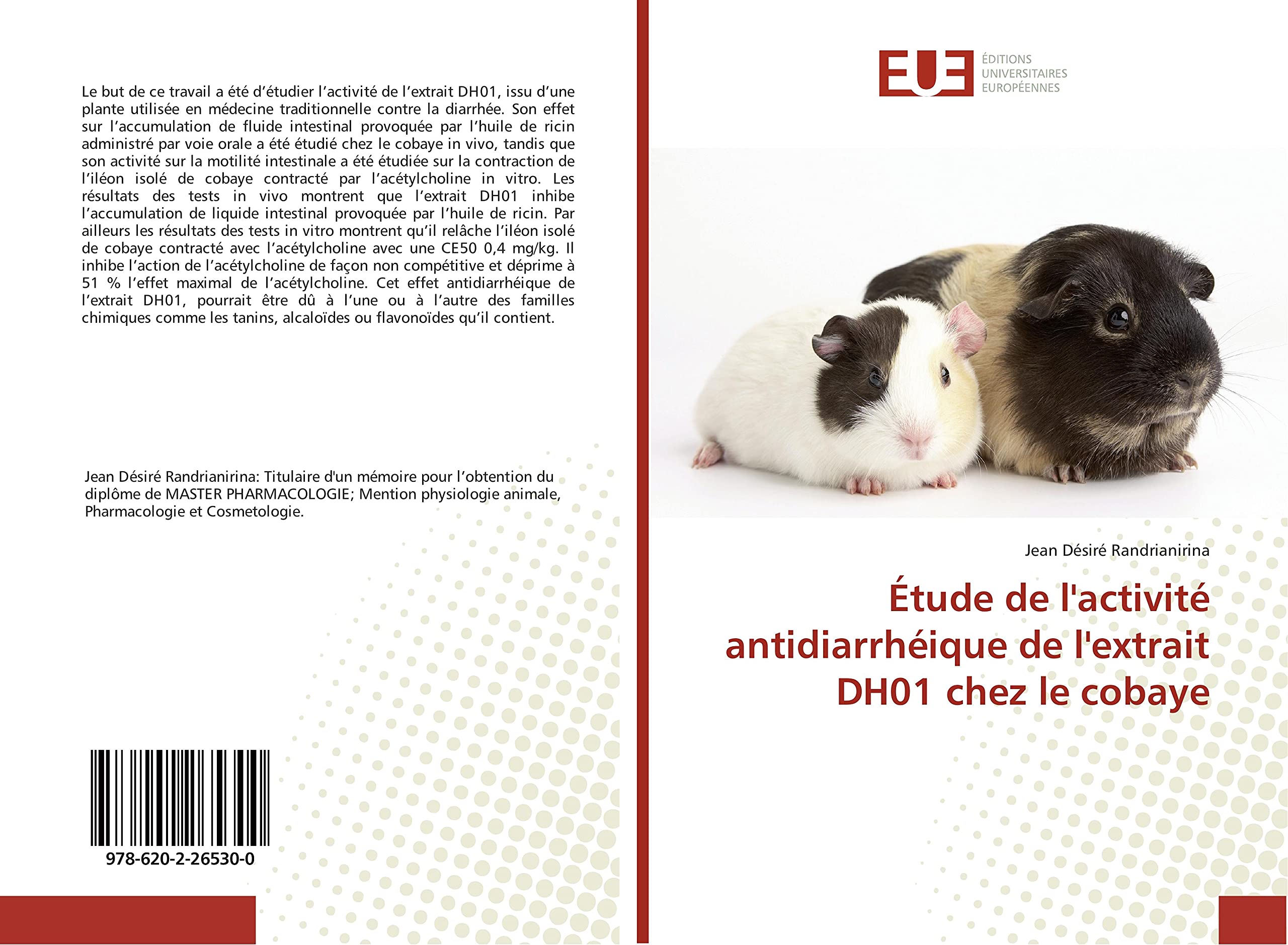 Étude de l'activité antidiarrhéique de l'extrait DH01 chez le cobaye book