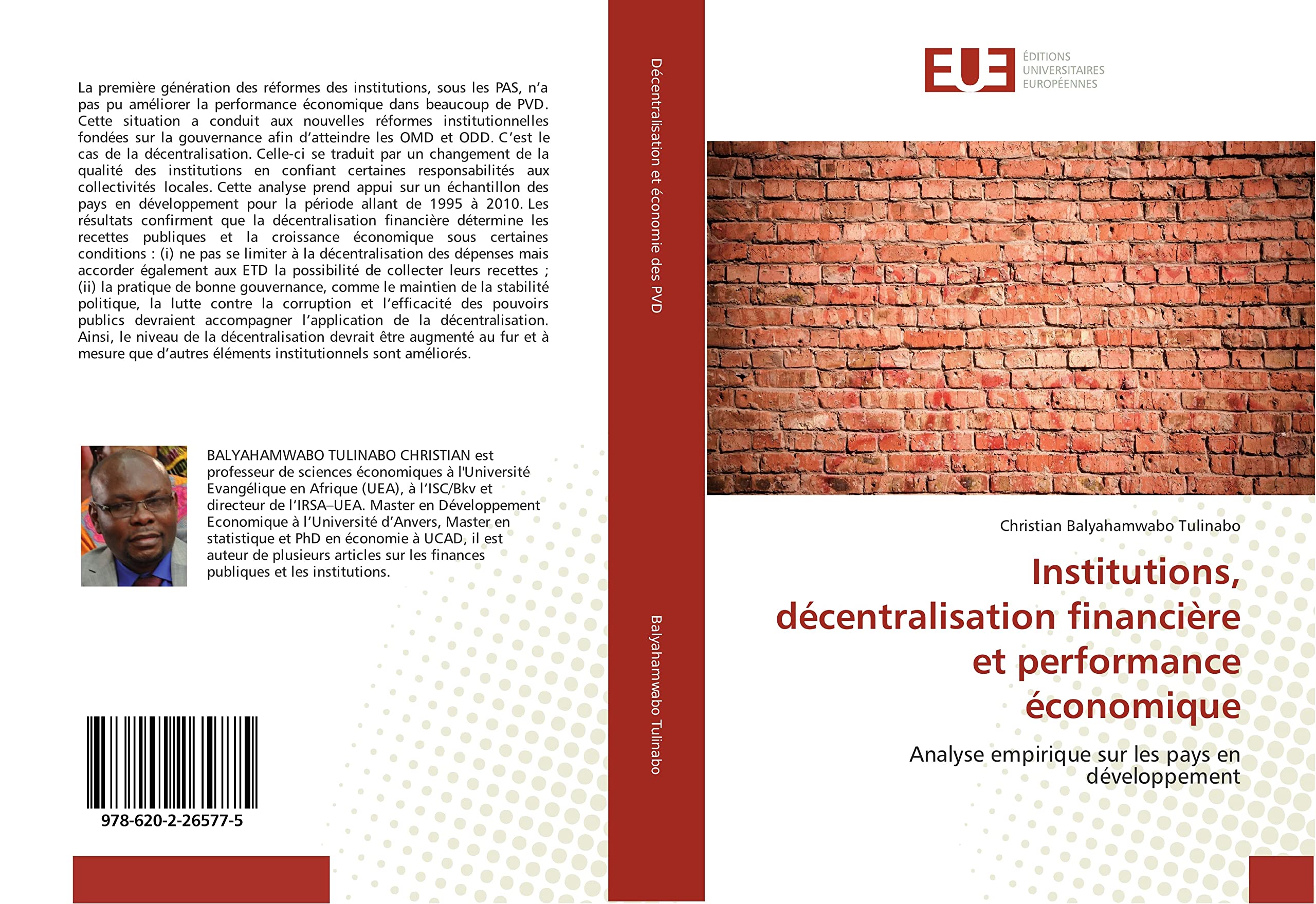Institutions, décentralisation financière et performance économique: Analyse empirique sur les pays en développement book
