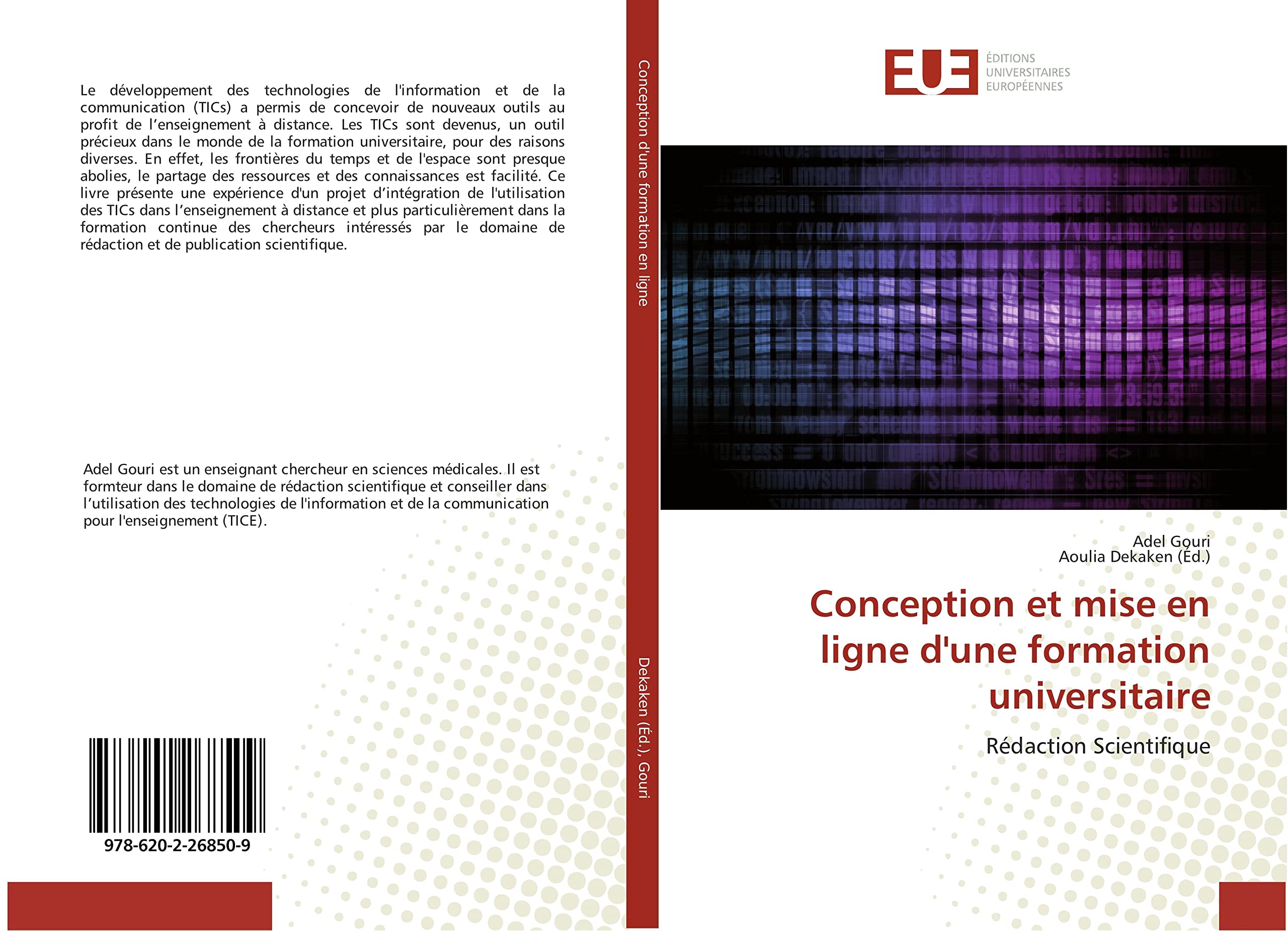 Conception et mise en ligne d'une formation universitaire: Rédaction Scientifique book