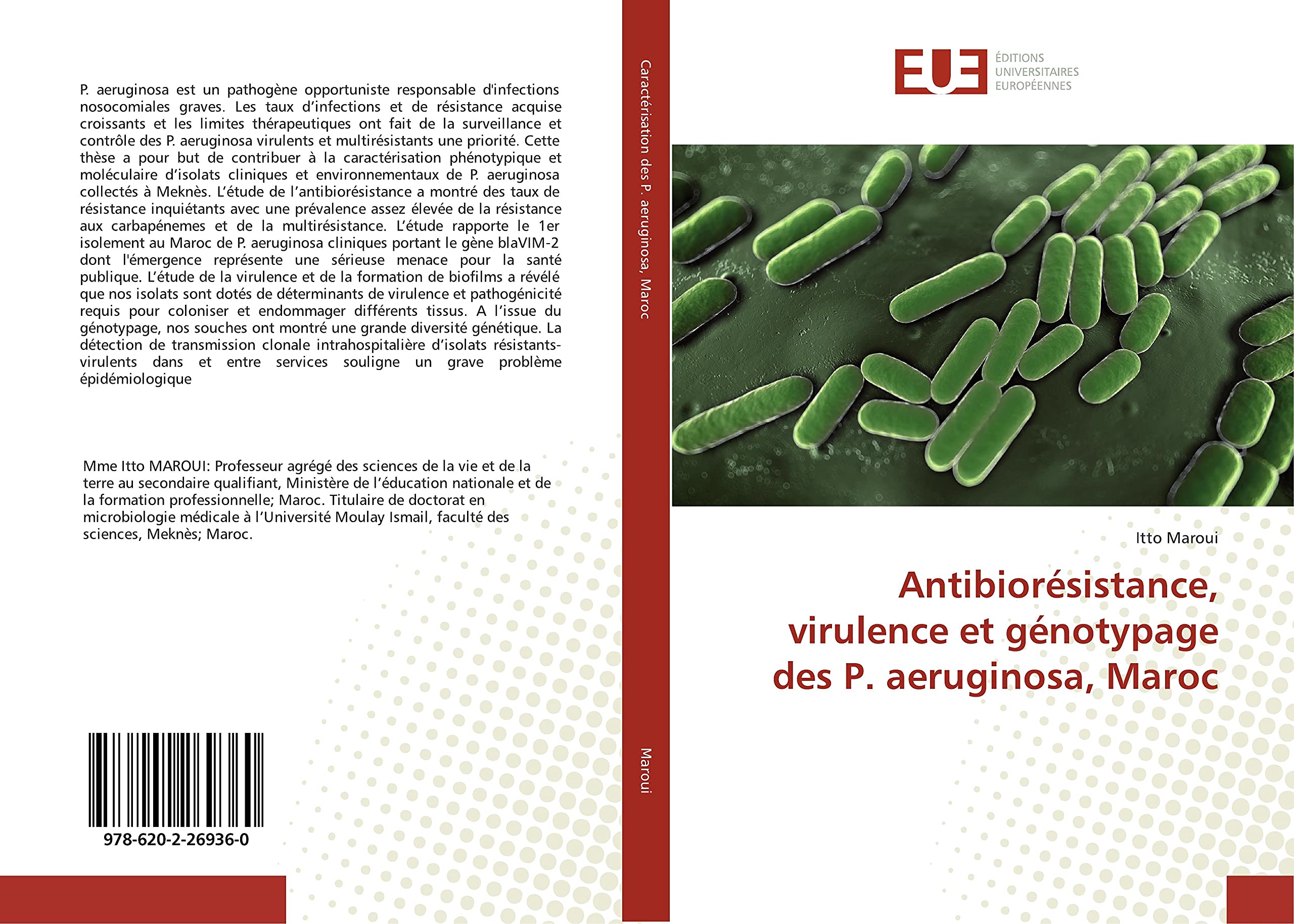 Antibiorésistance, virulence et génotypage des P. aeruginosa, Maroc book