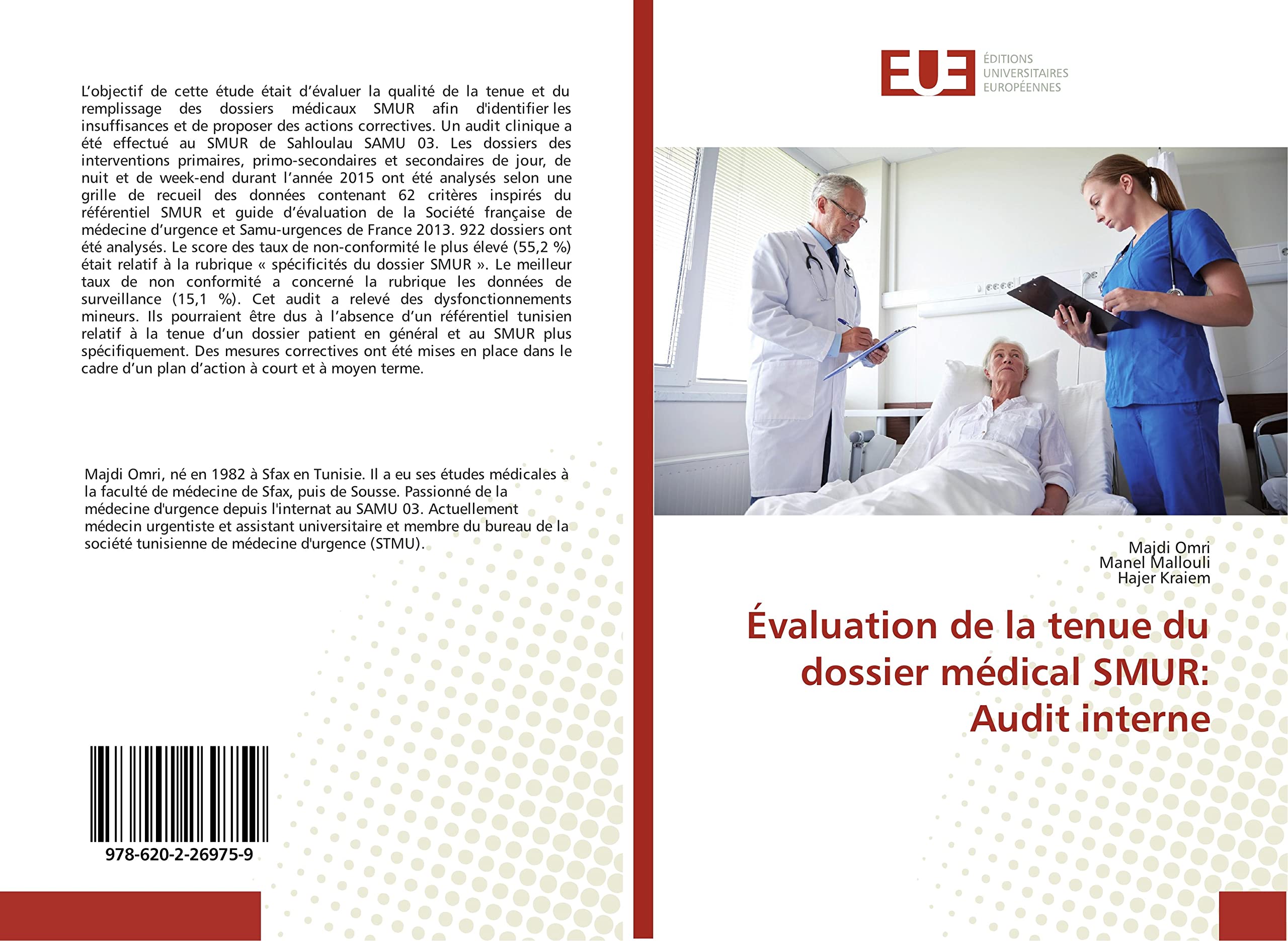 Évaluation de la tenue du dossier médical SMUR: Audit interne book