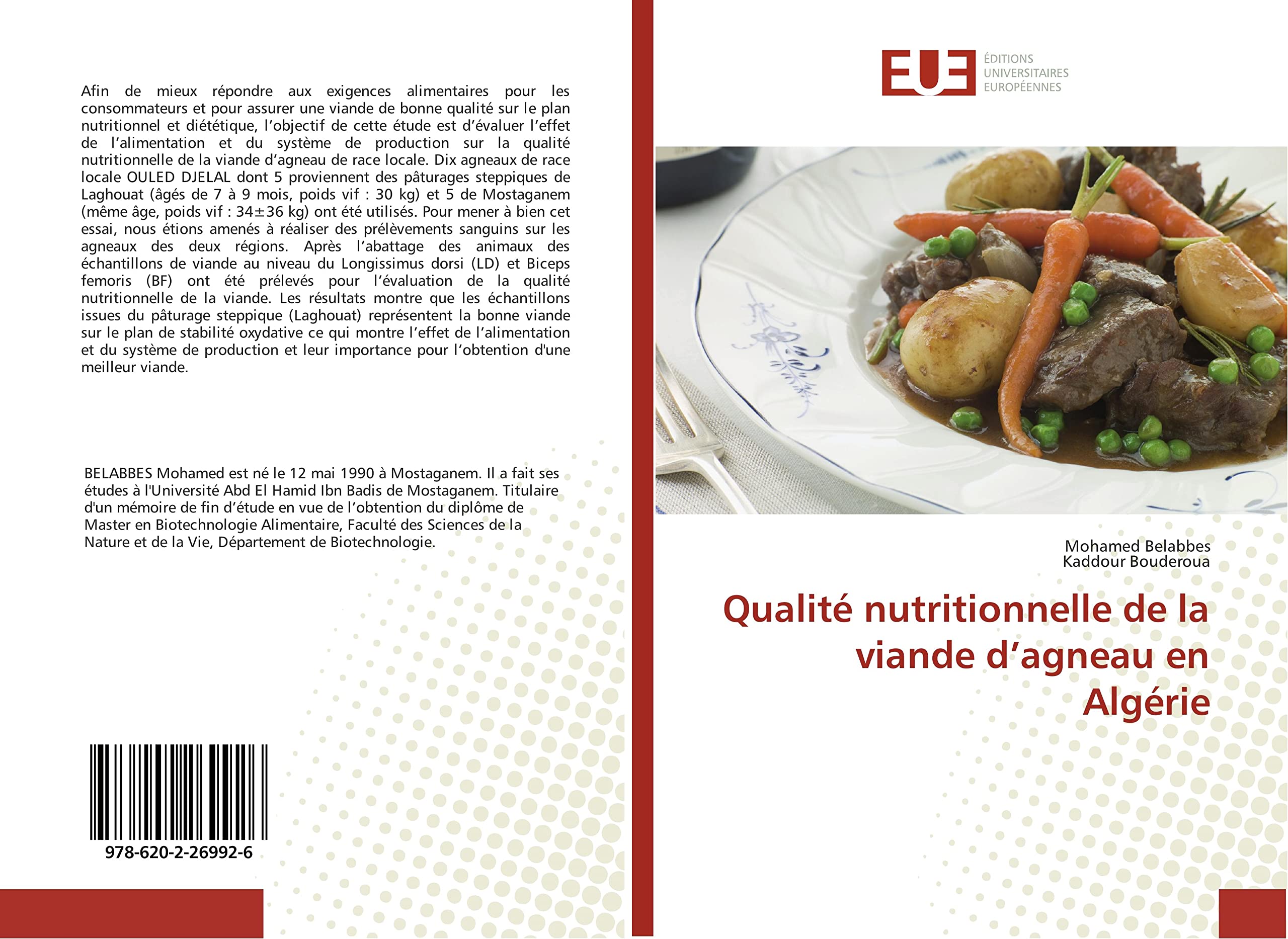 Qualité nutritionnelle de la viande d’agneau en Algérie book