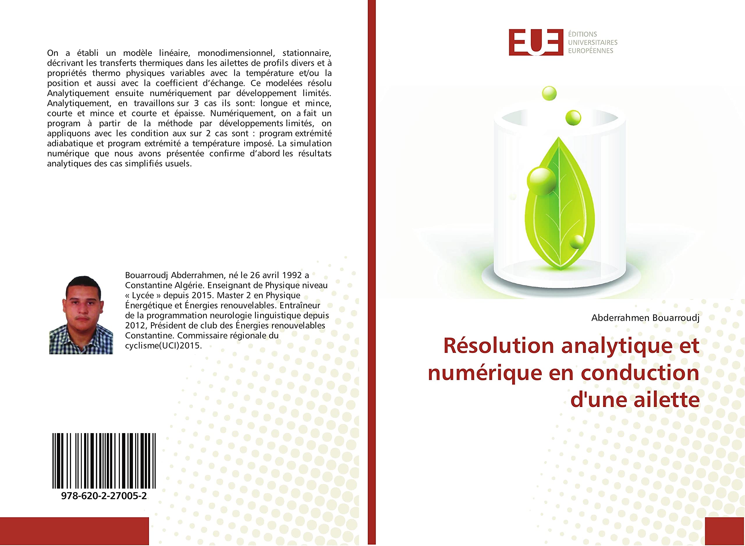 Résolution analytique et numérique en conduction d'une ailette book