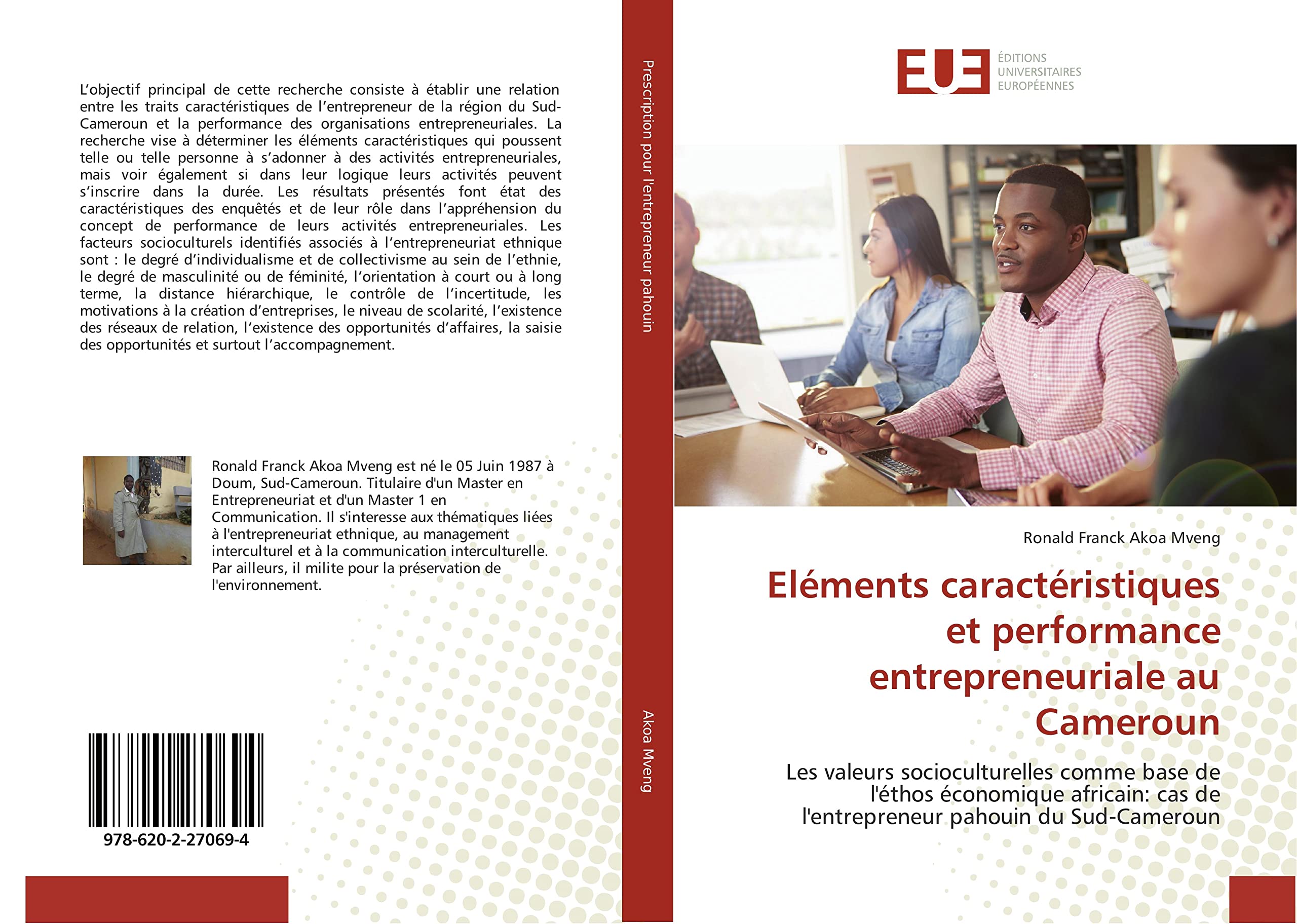 Eléments caractéristiques et performance entrepreneuriale au Cameroun book