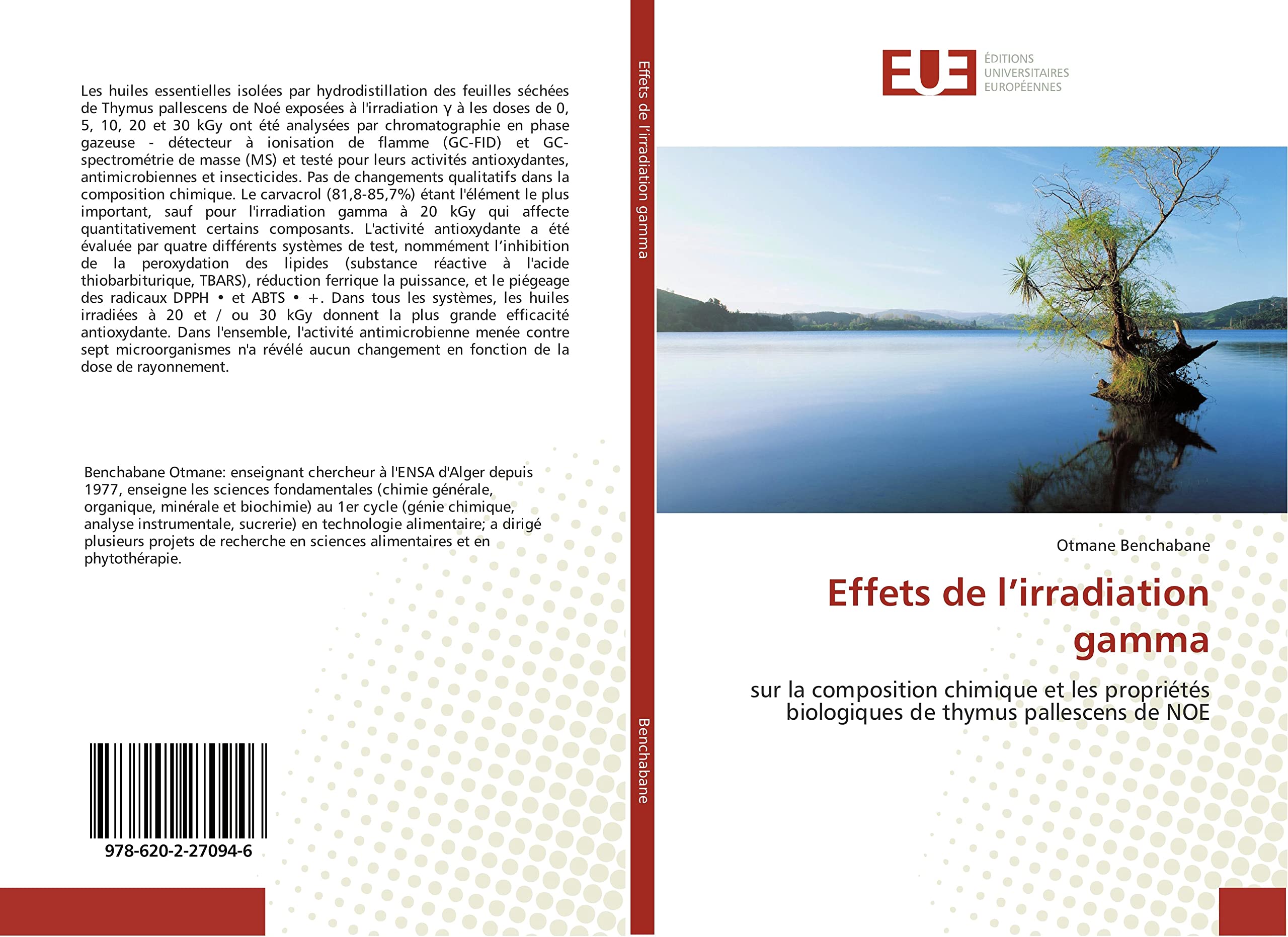 Effets de l’irradiation gamma: sur la composition chimique et les propriétés biologiques de thymus pallescens de NOE book