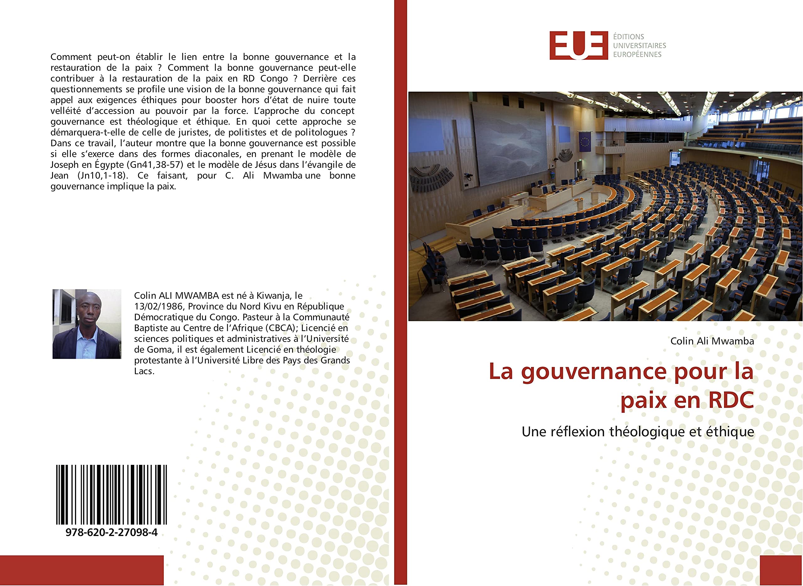 La gouvernance pour la paix en RDC: Une réflexion théologique et éthique book