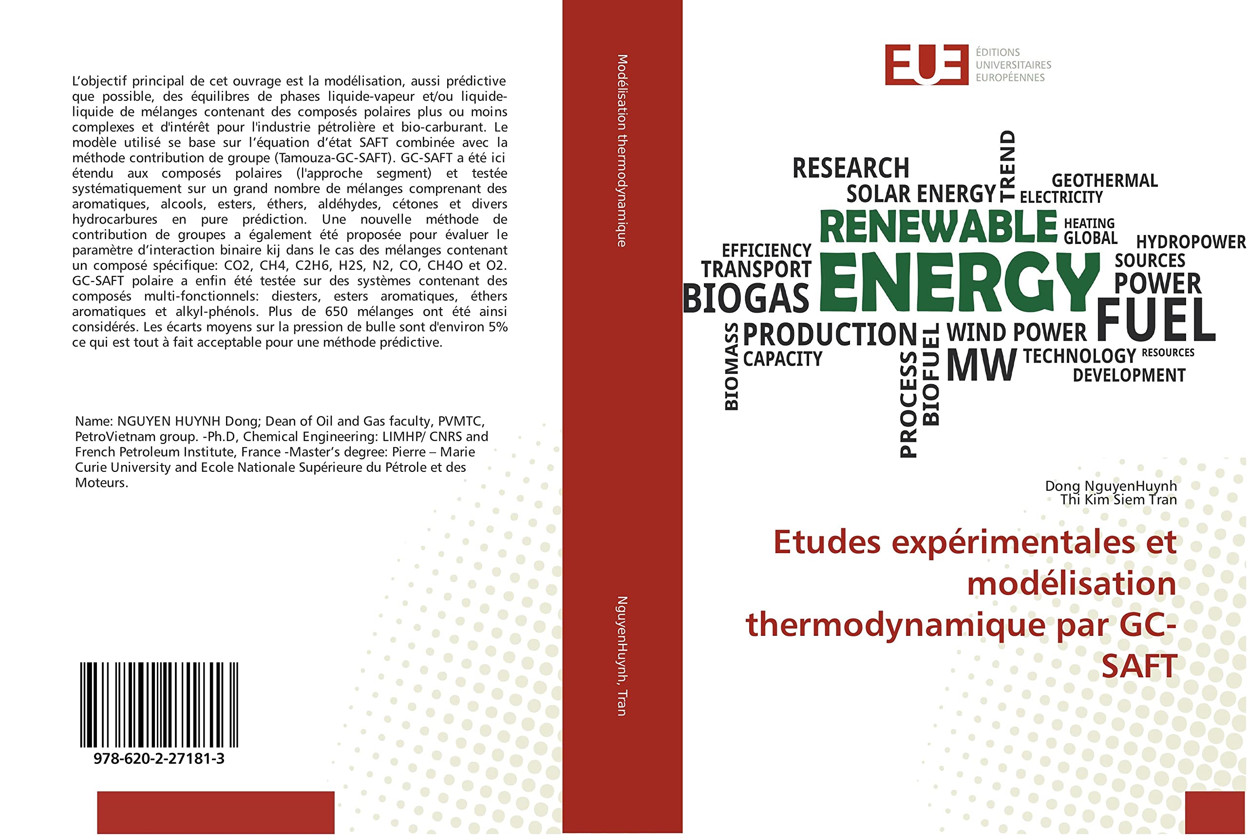 Etudes expérimentales et modélisation thermodynamique par GC-SAFT book