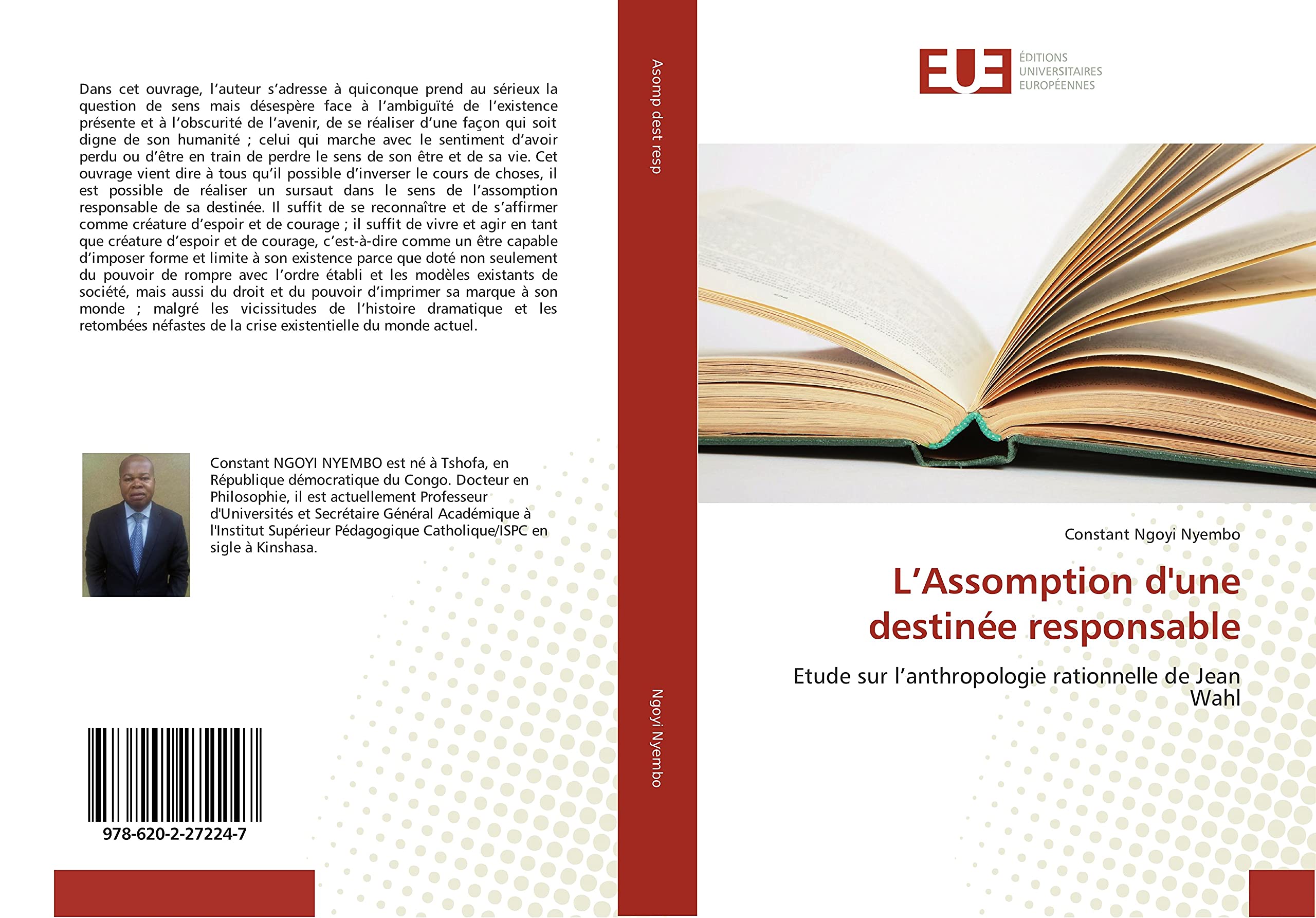 L’Assomption d'une destinée responsable: Etude sur l’anthropologie rationnelle de Jean Wahl book