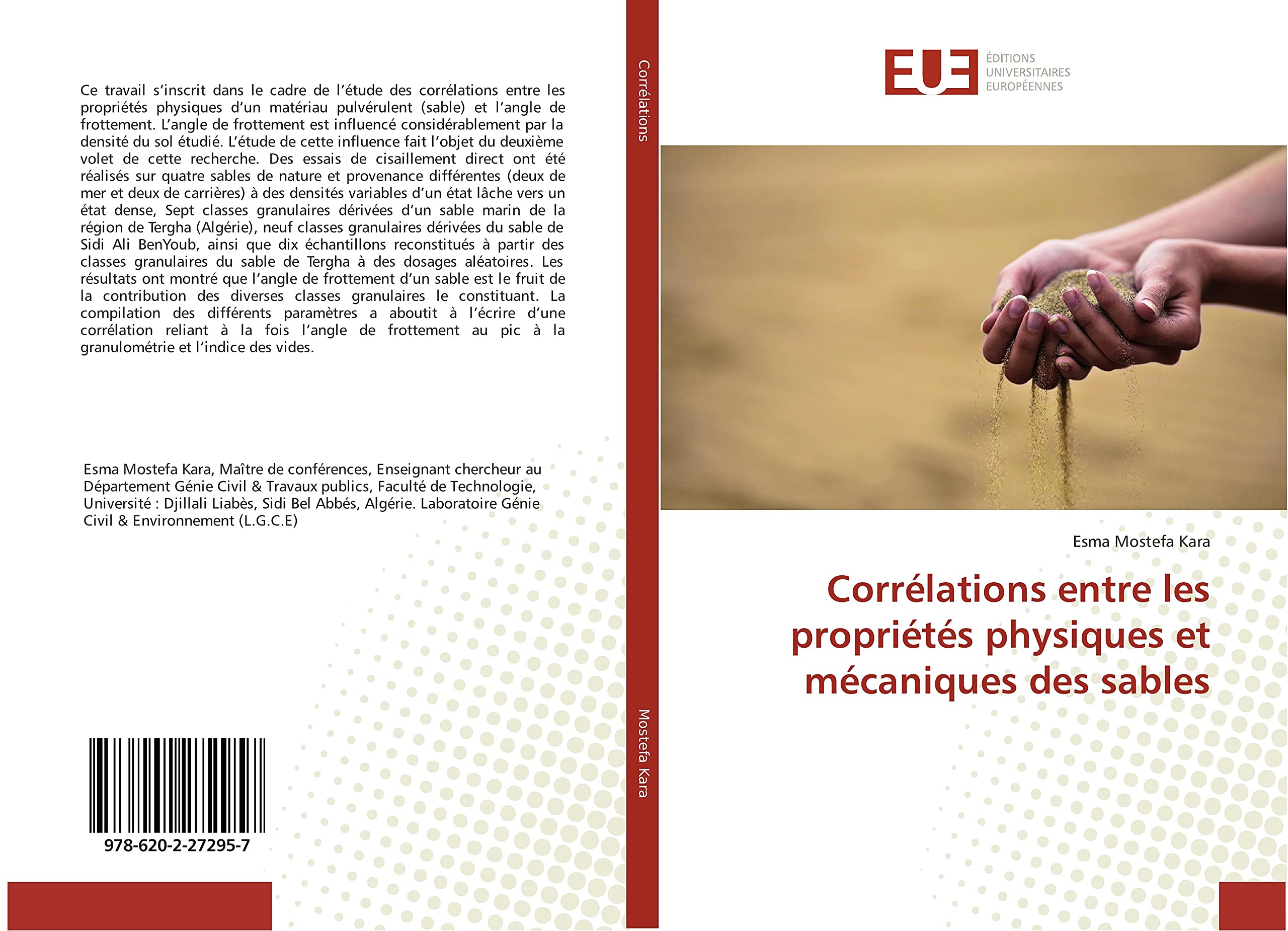 Corrélations entre les propriétés physiques et mécaniques des sables book