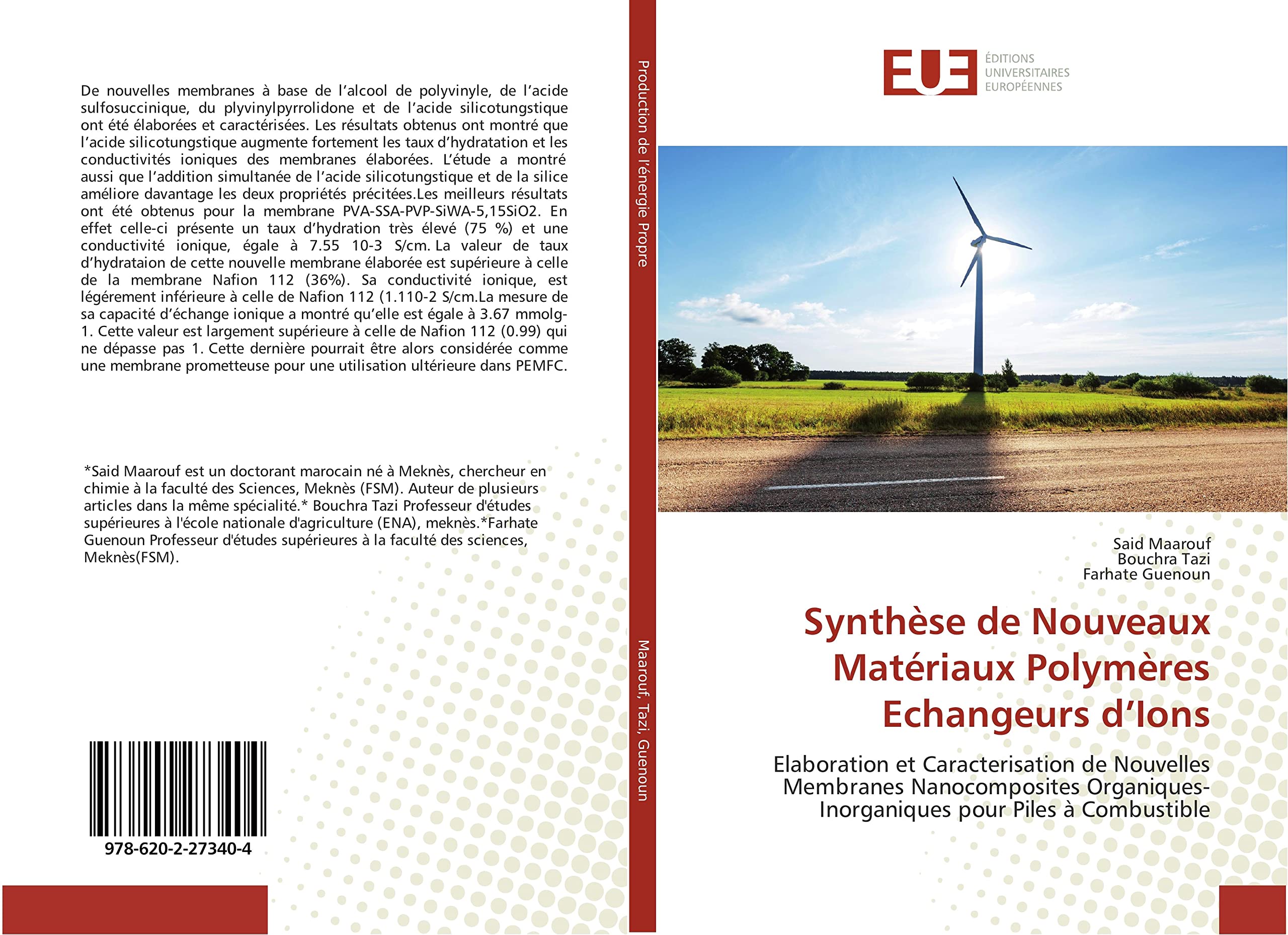 Synthèse de Nouveaux Matériaux Polymères Echangeurs d’Ions: Elaboration et Caracterisation de Nouvelles Membranes Nanocomposites Organiques-Inorganiques pour Piles à Combustible book