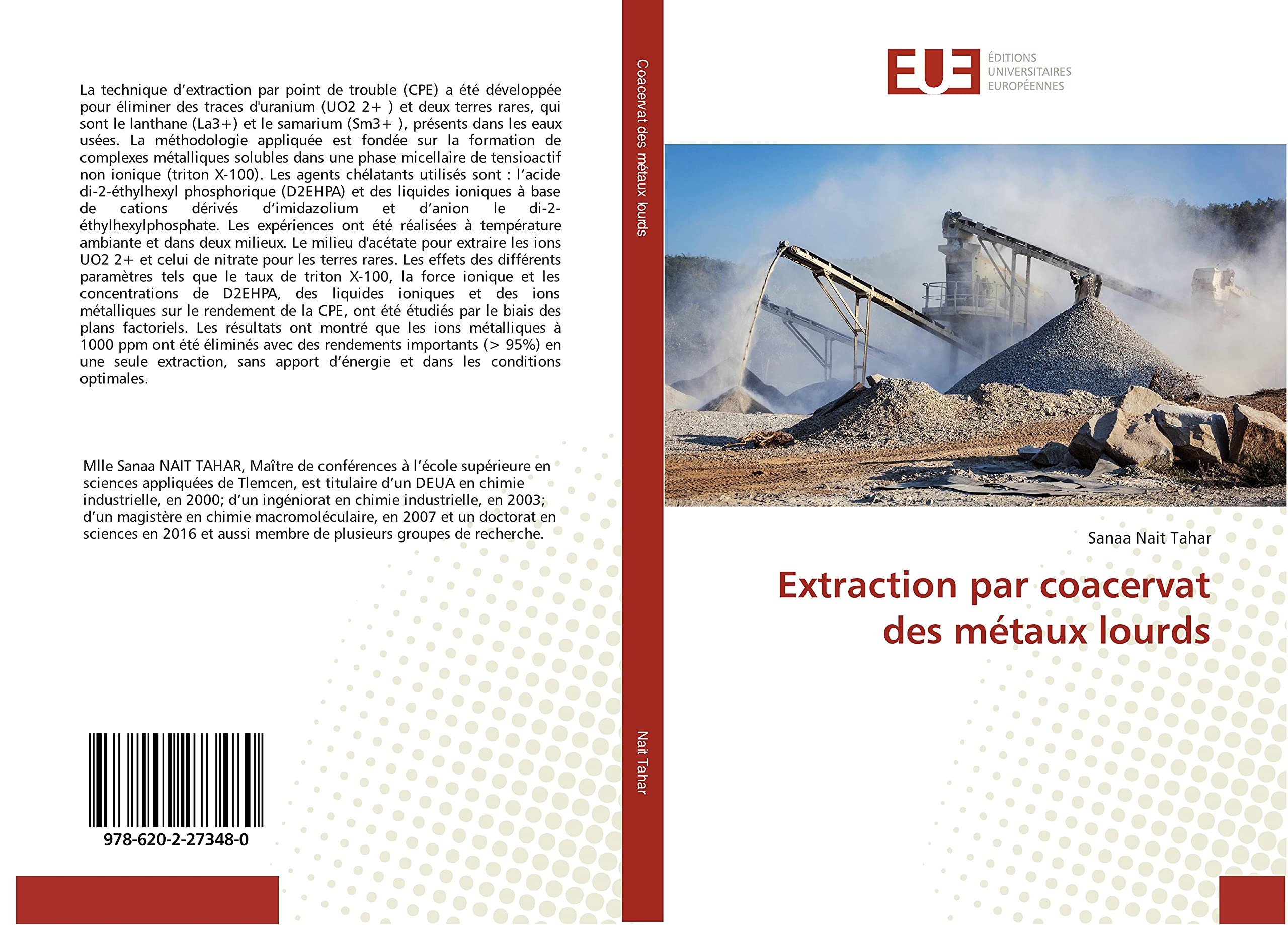 Extraction par coacervat des metaux lourds book