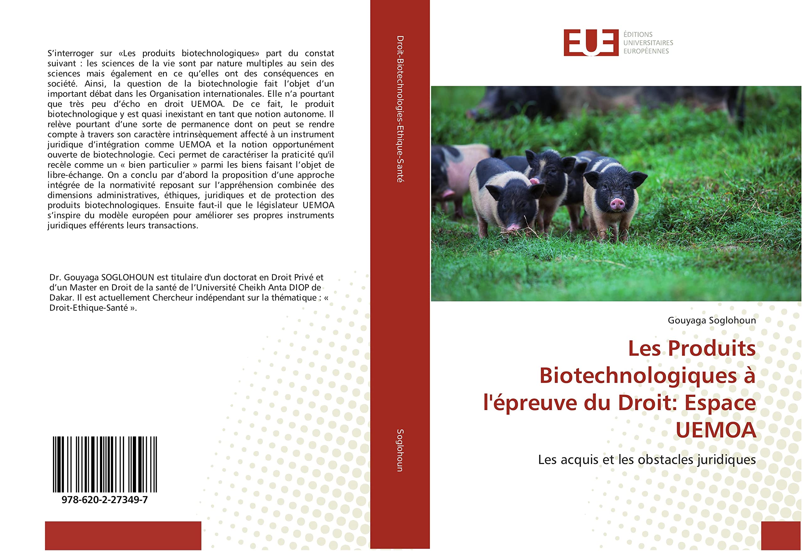 Les Produits Biotechnologiques à l'épreuve du Droit: Espace UEMOA book