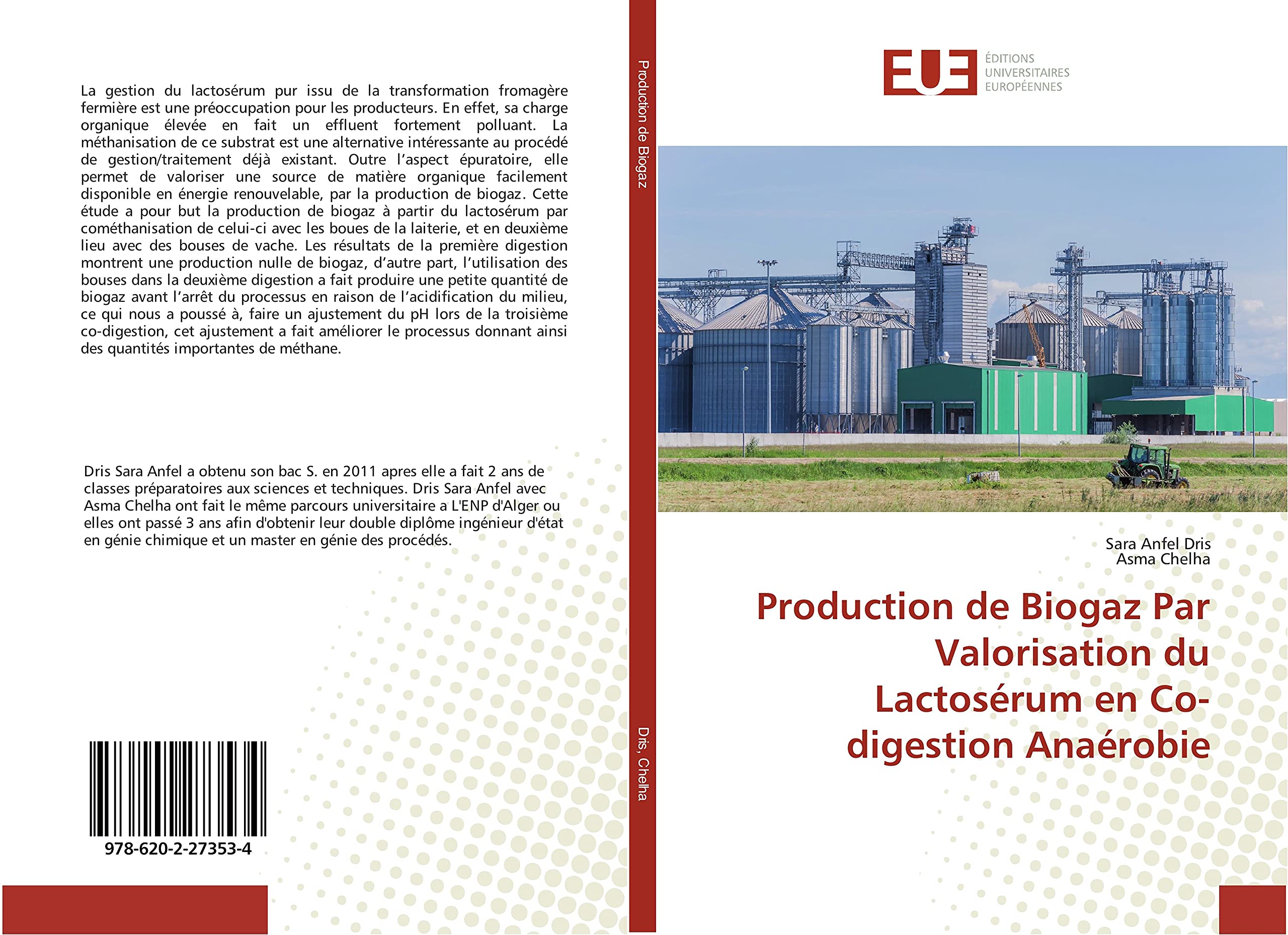 Production de Biogaz Par Valorisation du Lactosérum en Co-digestion Anaérobie book