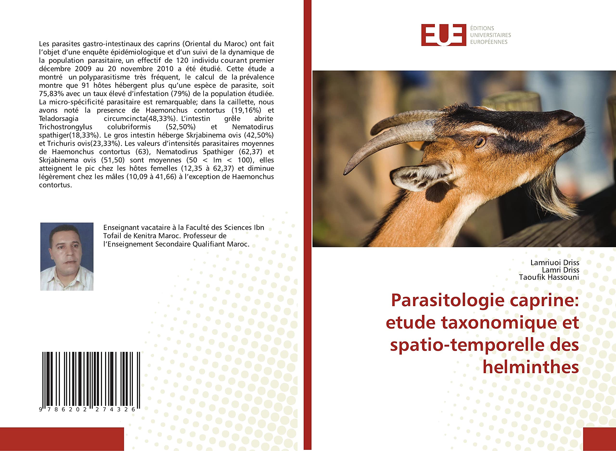 Parasitologie caprine: etude taxonomique et spatio-temporelle des helminthes book