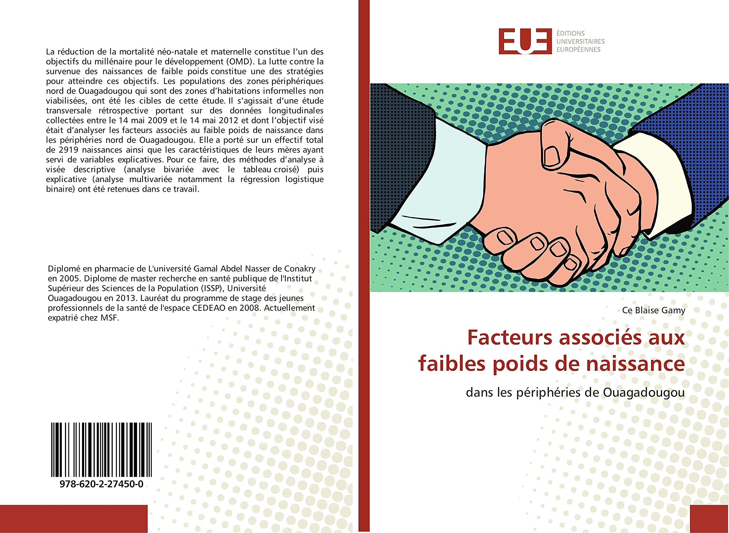 Facteurs associés aux faibles poids de naissance: dans les périphéries de Ouagadougou book