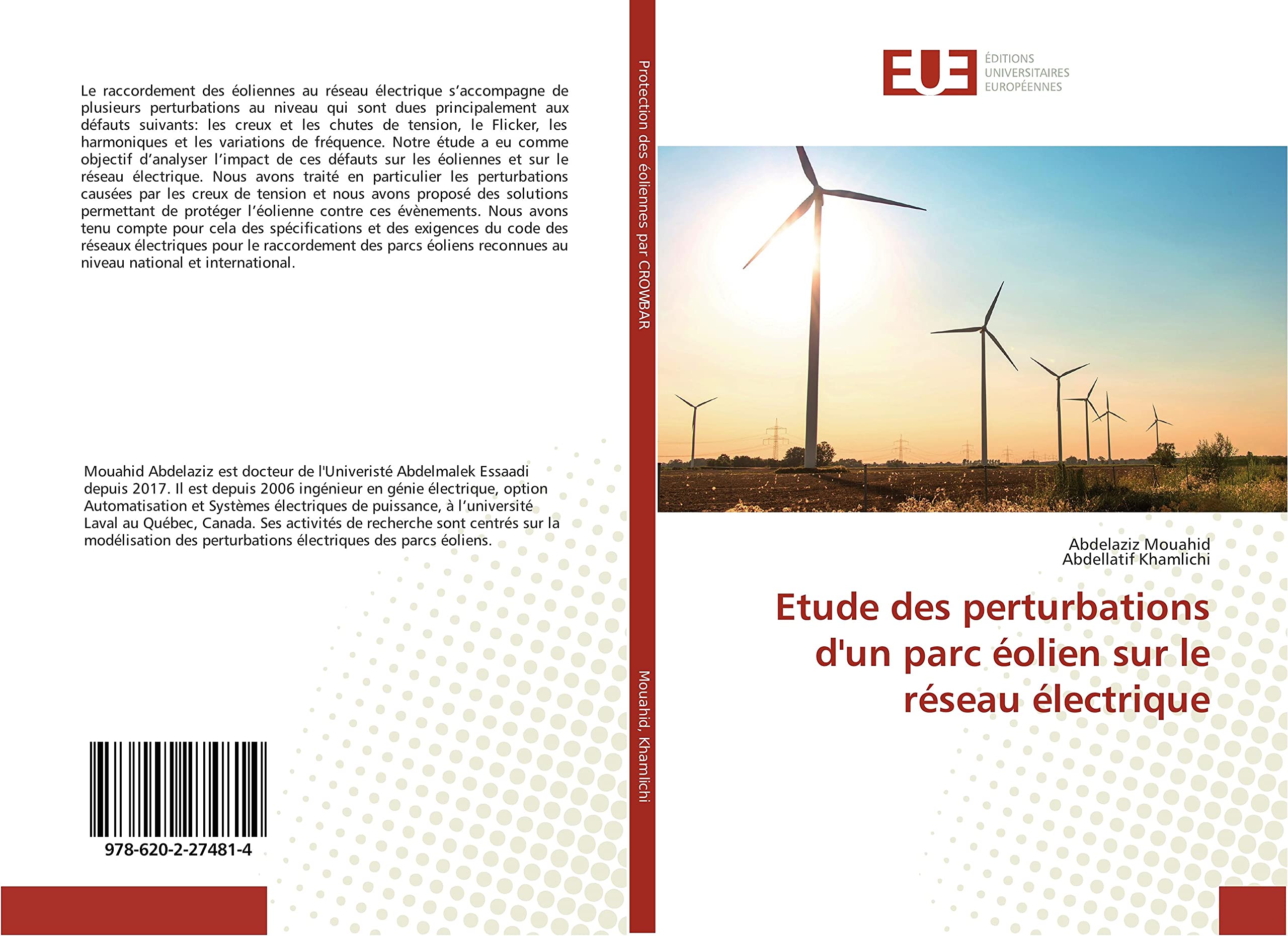 Etude des perturbations d'un parc éolien sur le réseau électrique book