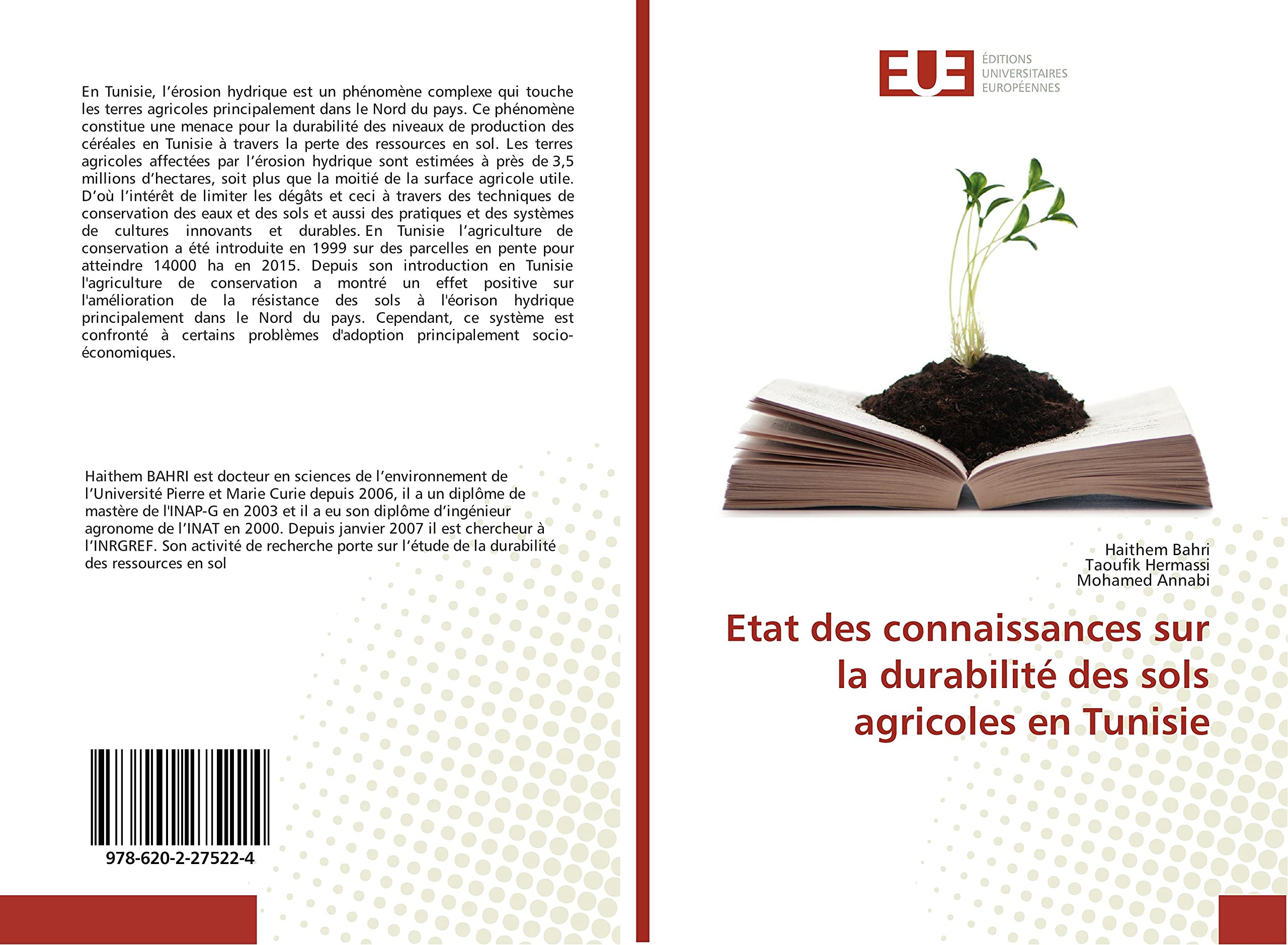 Etat des connaissances sur la durabilité des sols agricoles en Tunisie book