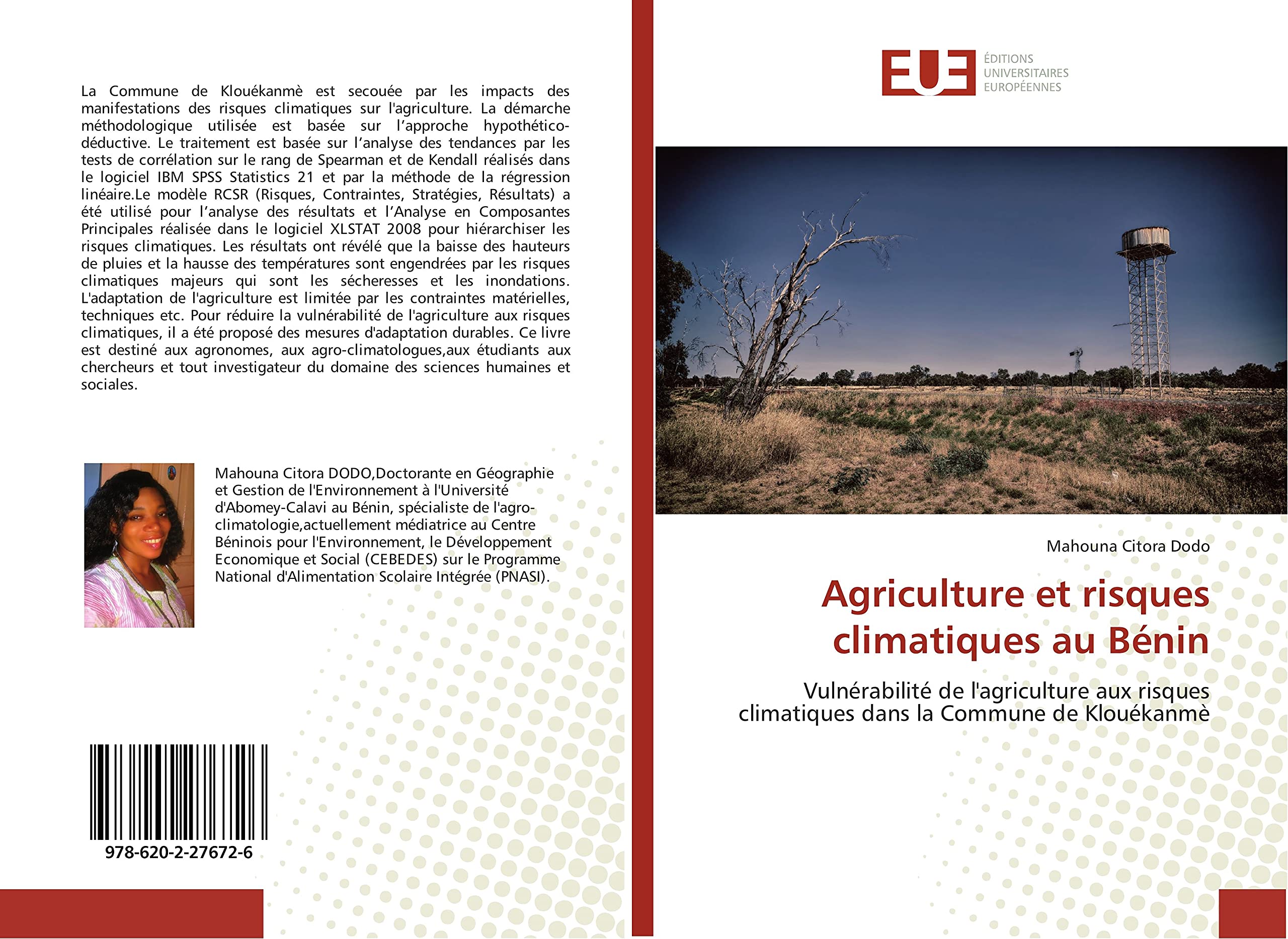 Agriculture et risques climatiques au Bénin: Vulnérabilité de l'agriculture aux risques climatiques dans la Commune de Klouékanmè book