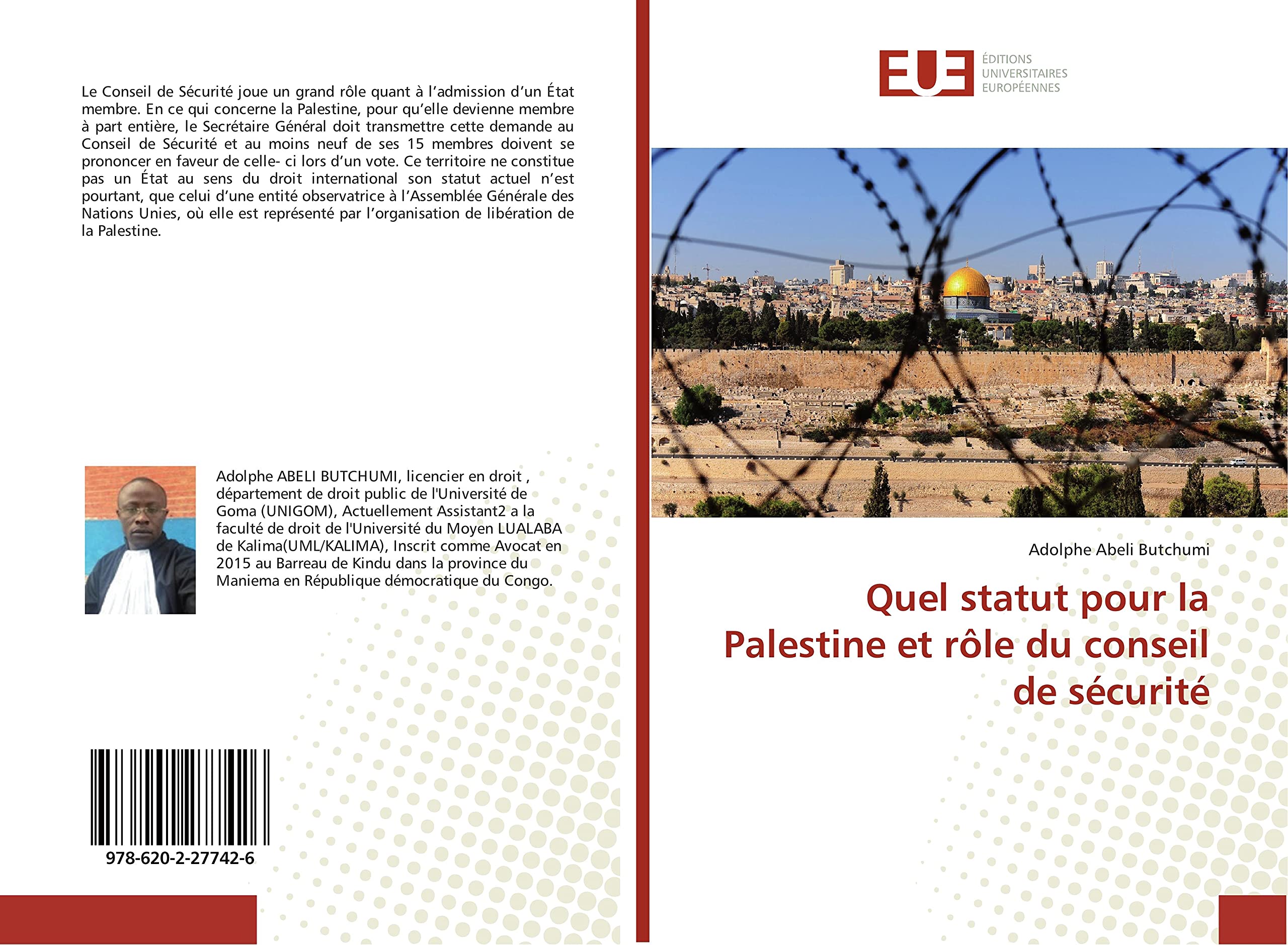 Quel statut pour la Palestine et rôle du conseil de sécurité book