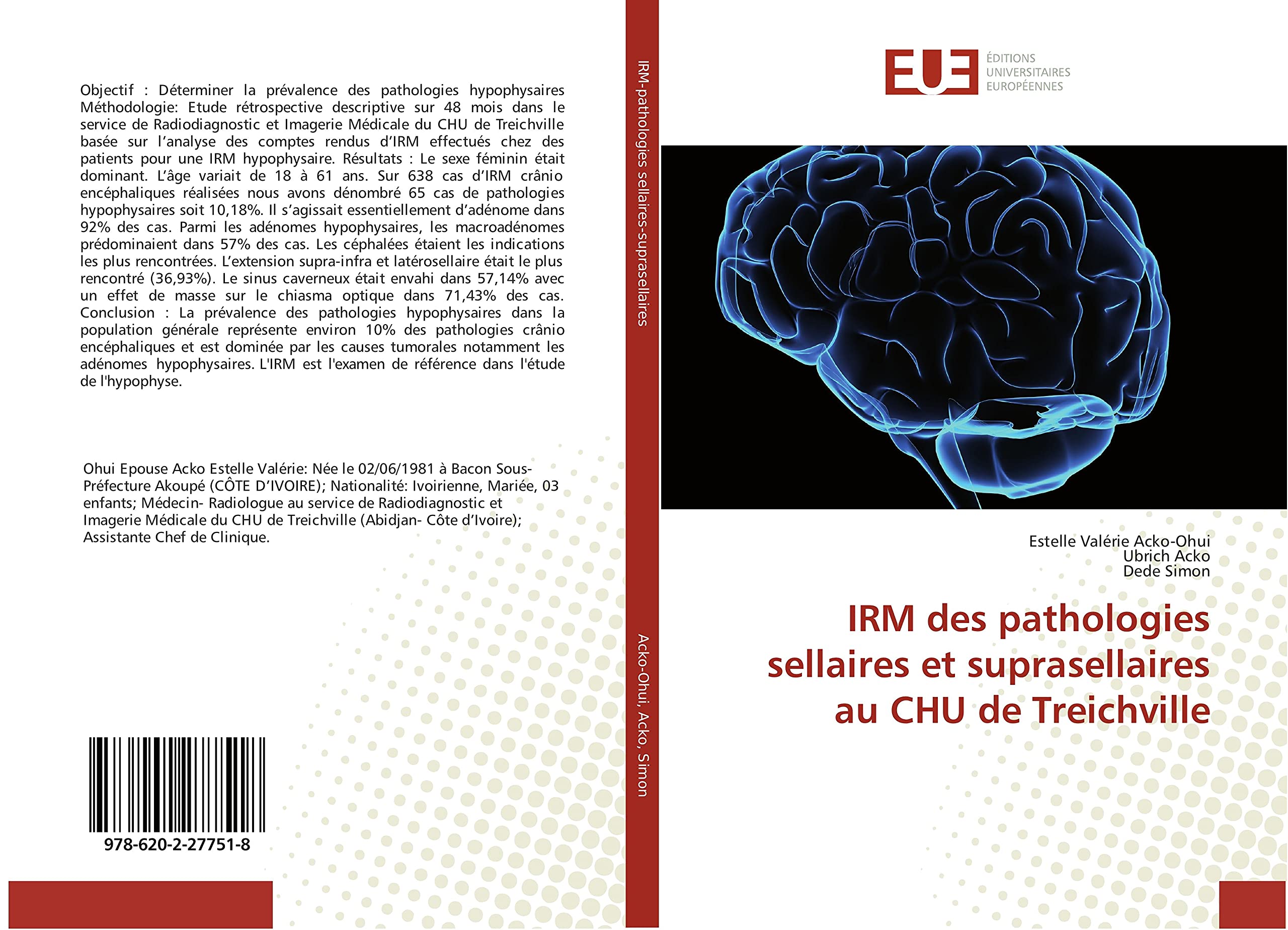 IRM des pathologies sellaires et suprasellaires au CHU de Treichville book