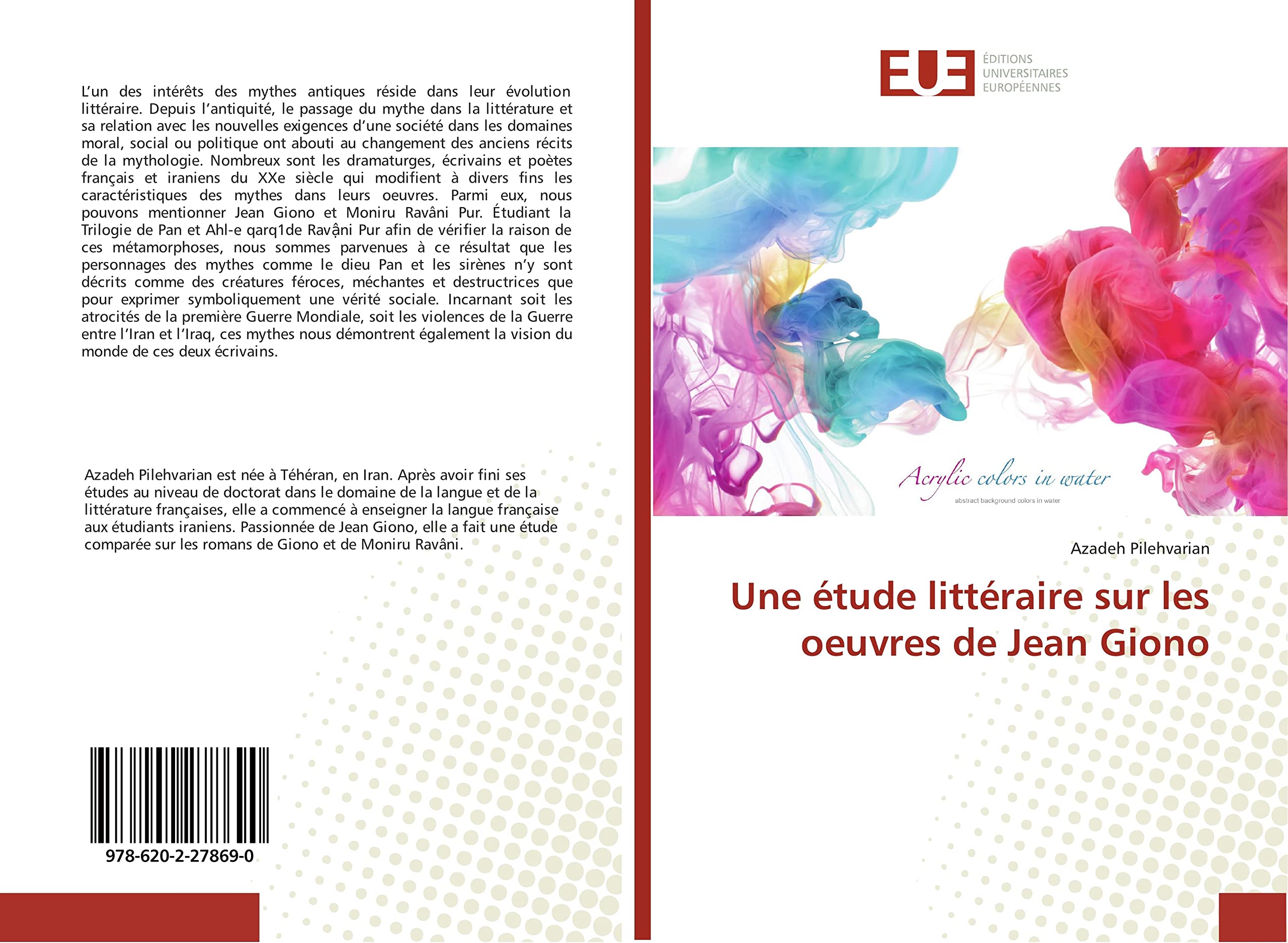 Une étude littéraire sur les oeuvres de Jean Giono book