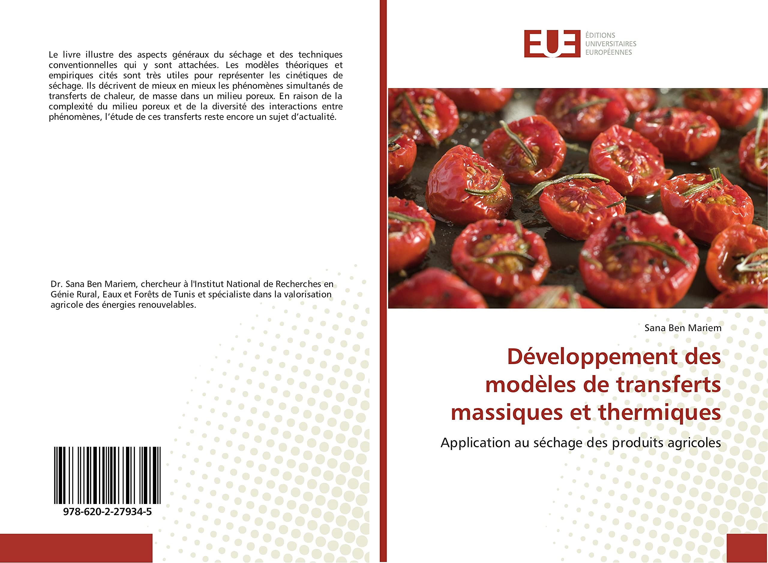 Développement des modèles de transferts massiques et thermiques: Application au séchage des produits agricoles book
