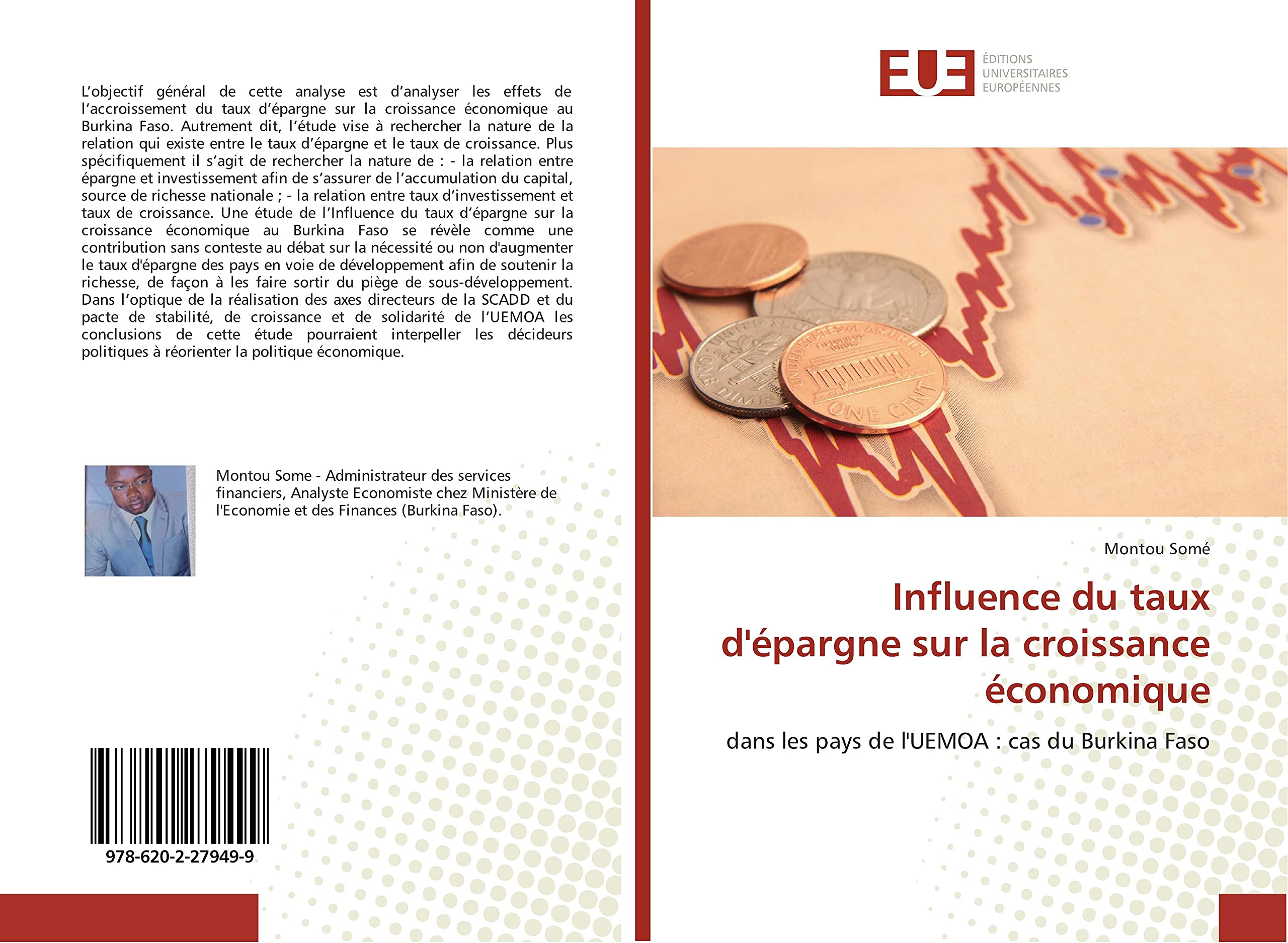 Influence du taux d'épargne sur la croissance économique: dans les pays de l'UEMOA : cas du Burkina Faso book