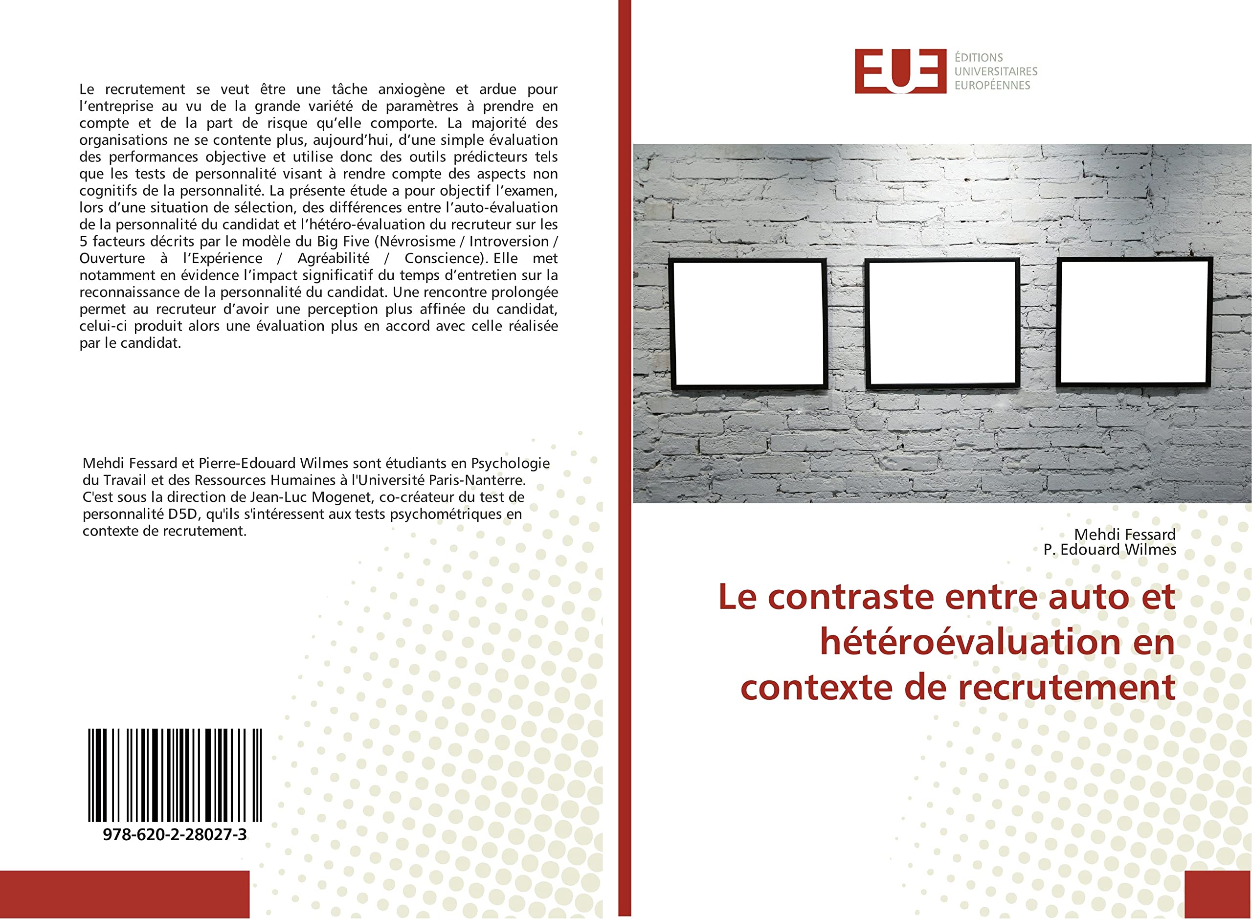 Le contraste entre auto et hétéroévaluation en contexte de recrutement book