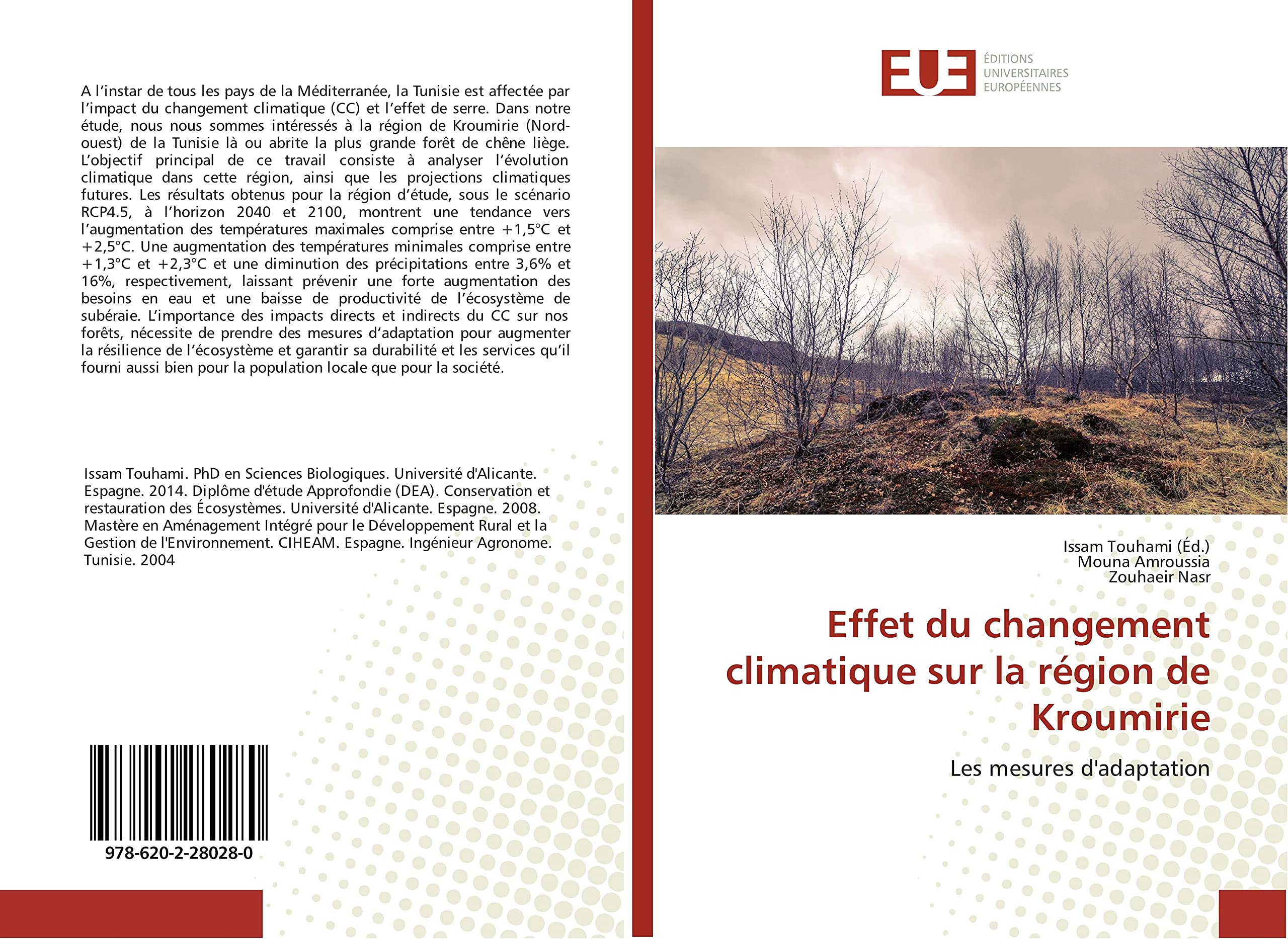 Effet du changement climatique sur la région de Kroumirie: Les mesures d'adaptation book