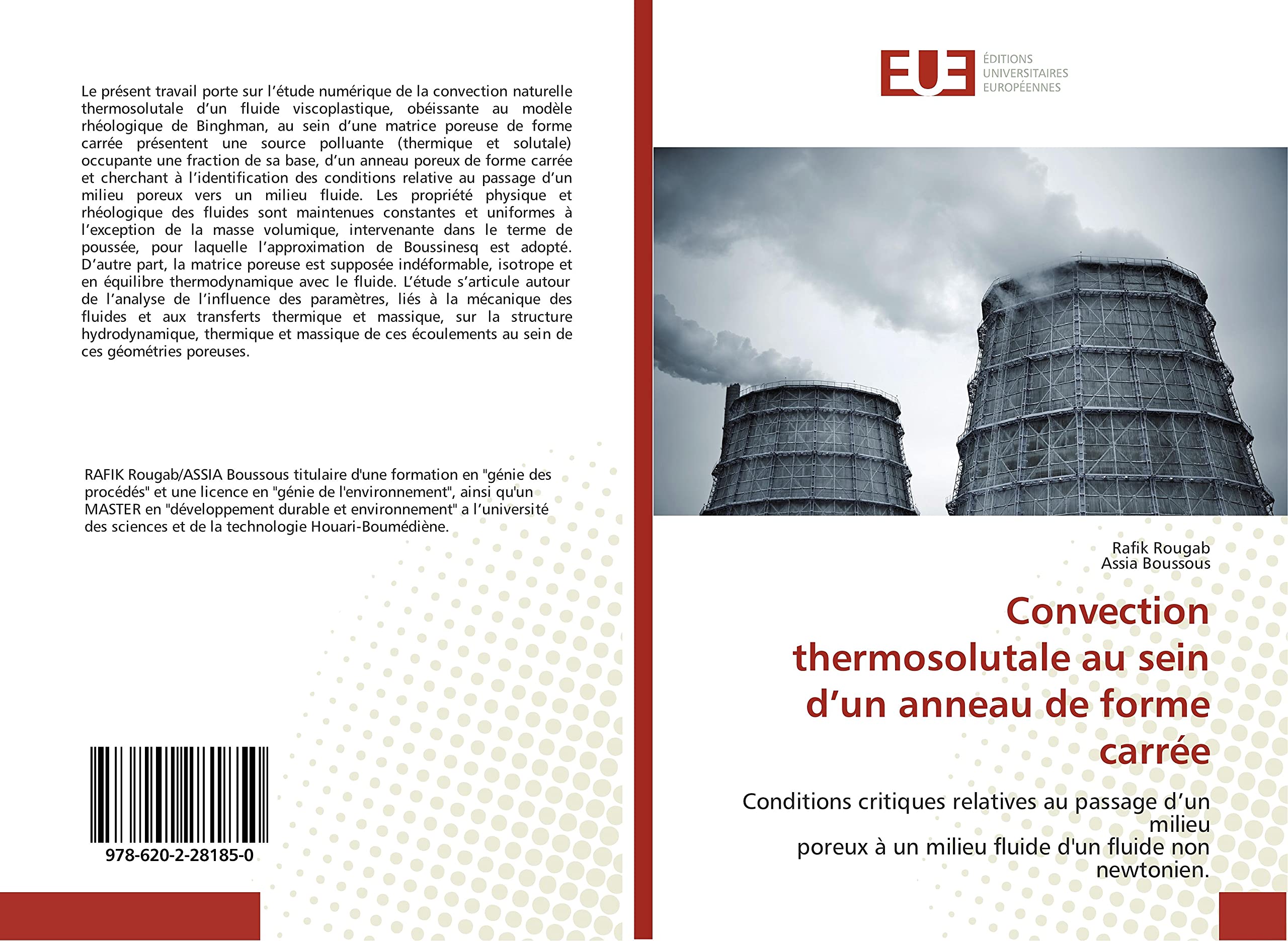 Convection thermosolutale au sein d’un anneau de forme carrée: Conditions critiques relatives au passage d’un milieu poreux à un milieu fluide d'un fluide non newtonien. book