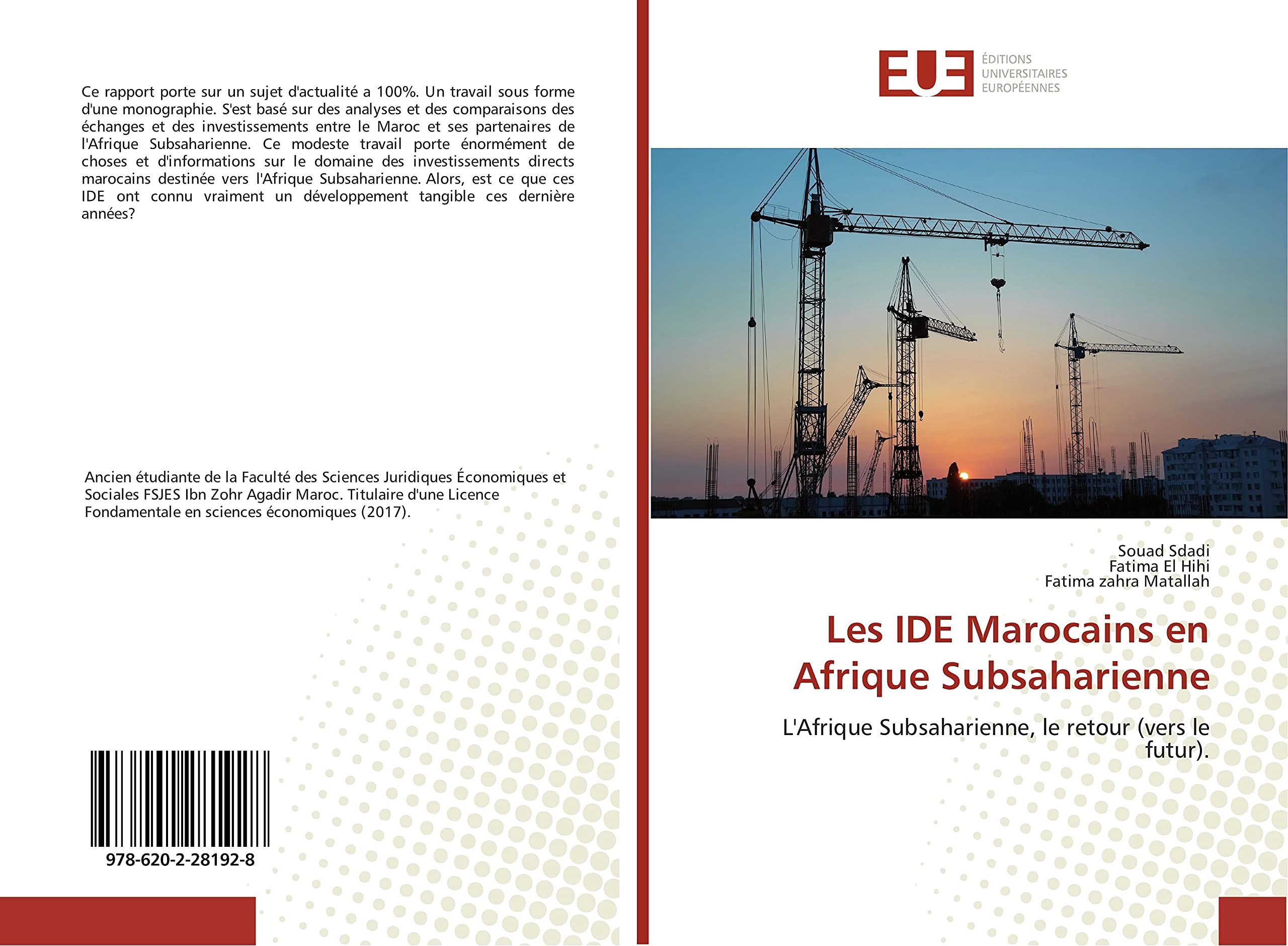 Les IDE Marocains en Afrique Subsaharienne book
