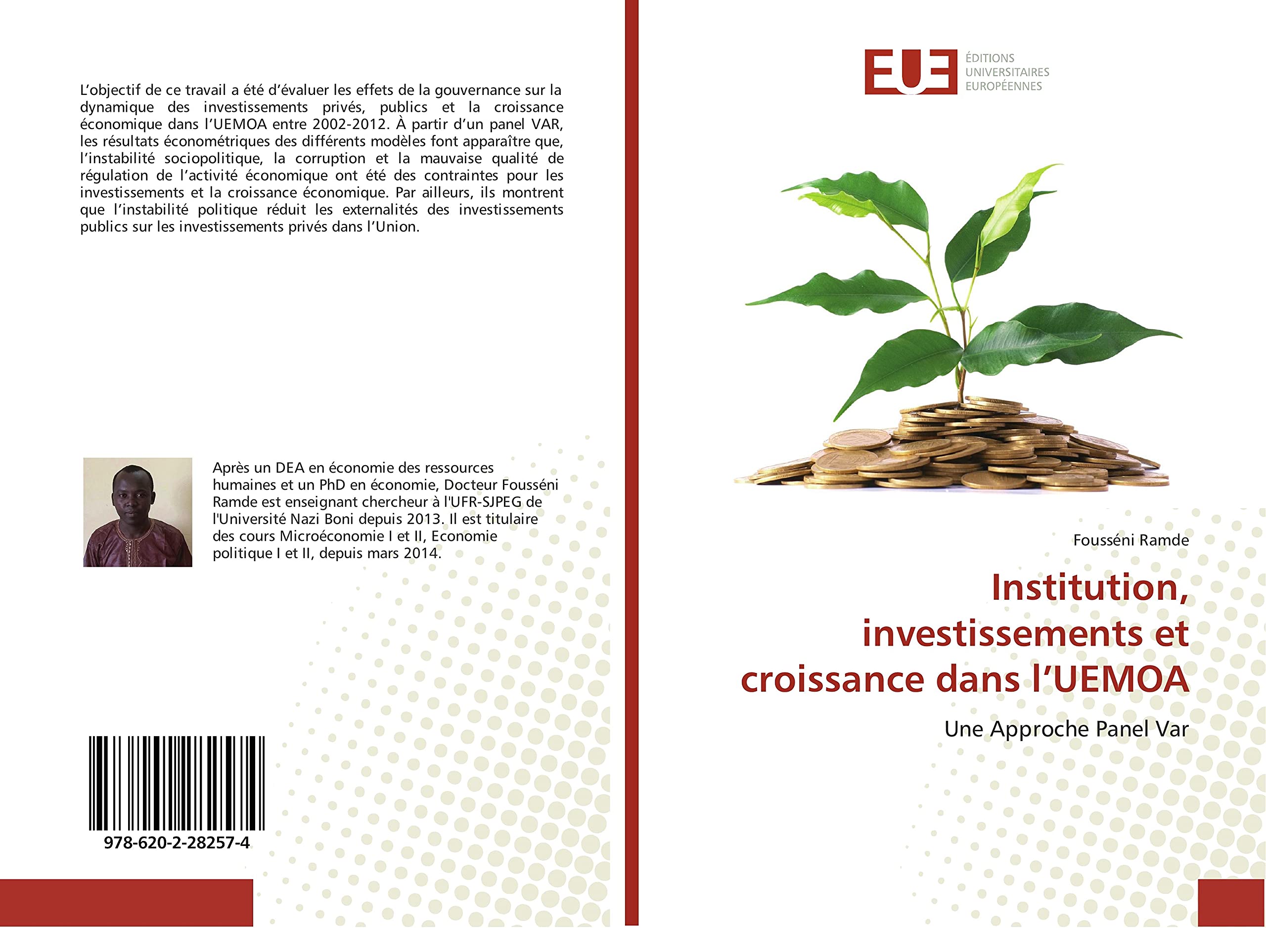 Institution, investissements et croissance dans l'UeMOA: Une Approche Panel Var book