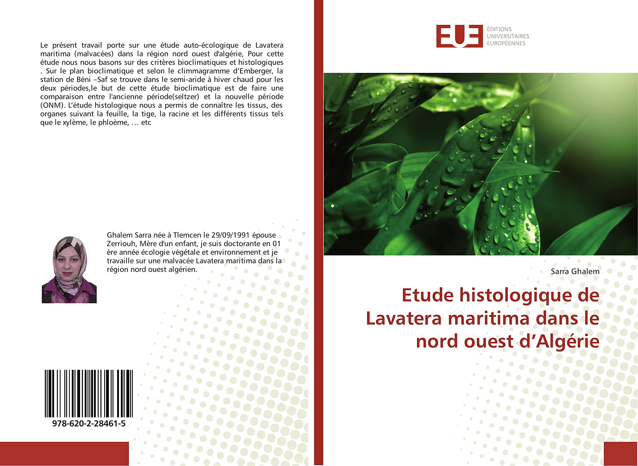 Etude histologique de Lavatera maritima dans le nord ouest d'Algérie book