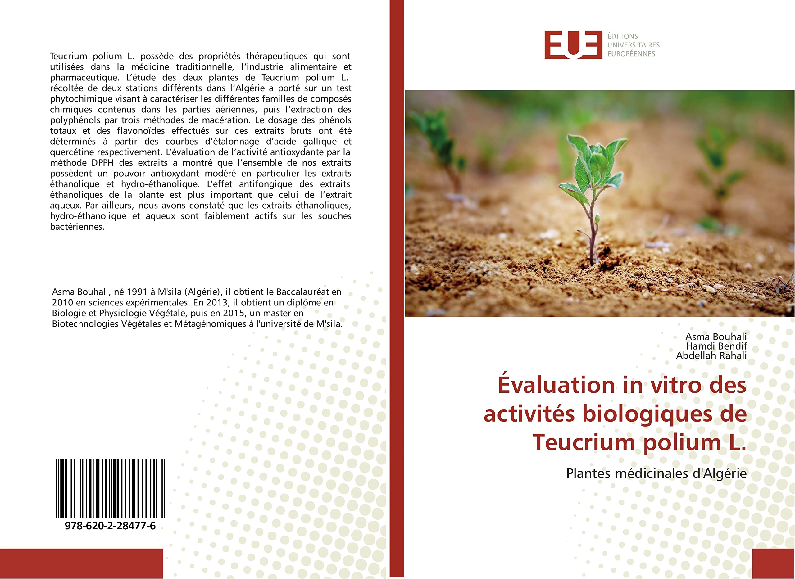 Évaluation in vitro des activités biologiques de Teucrium polium L. book
