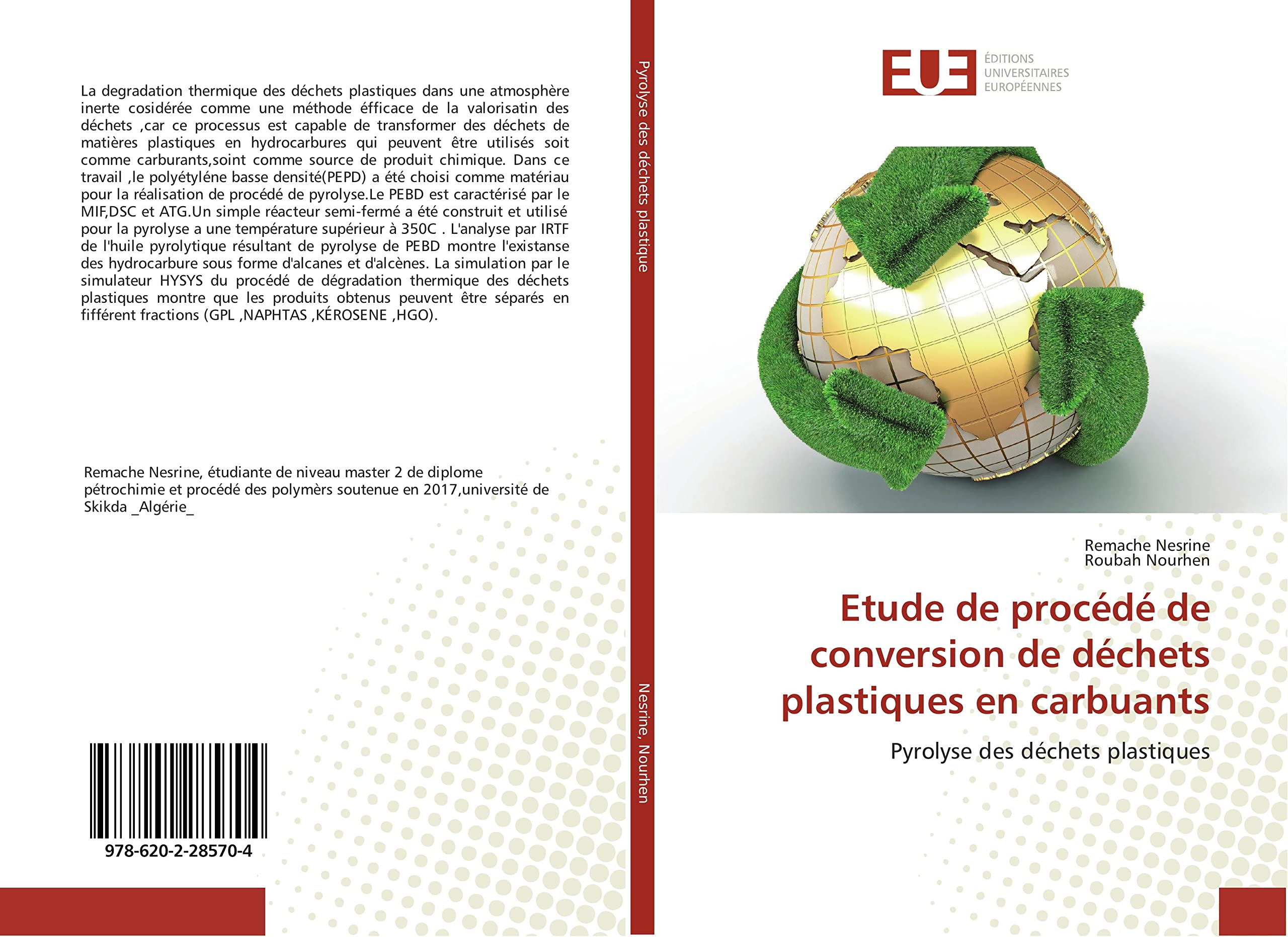 Etude de procede de conversion de dechets plastiques en carbuants: Pyrolyse des dechets plastiques book
