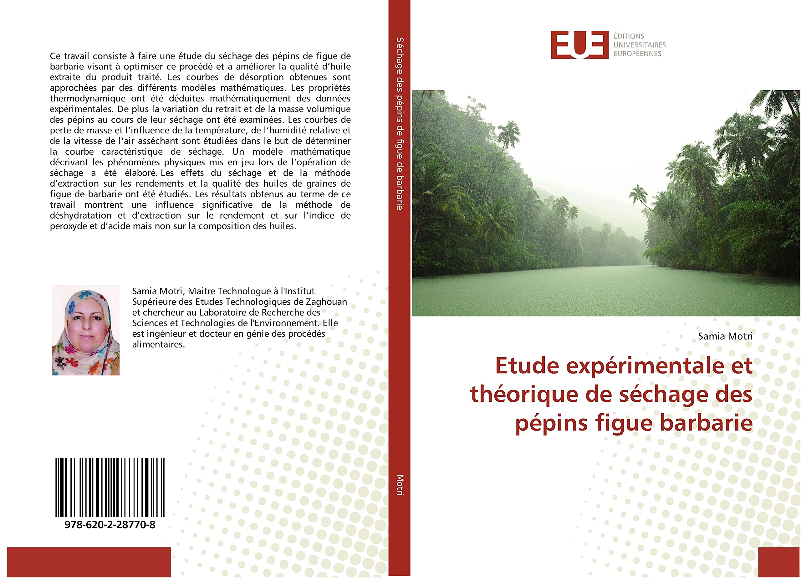 Etude expérimentale et théorique de séchage des pépins figue barbarie book